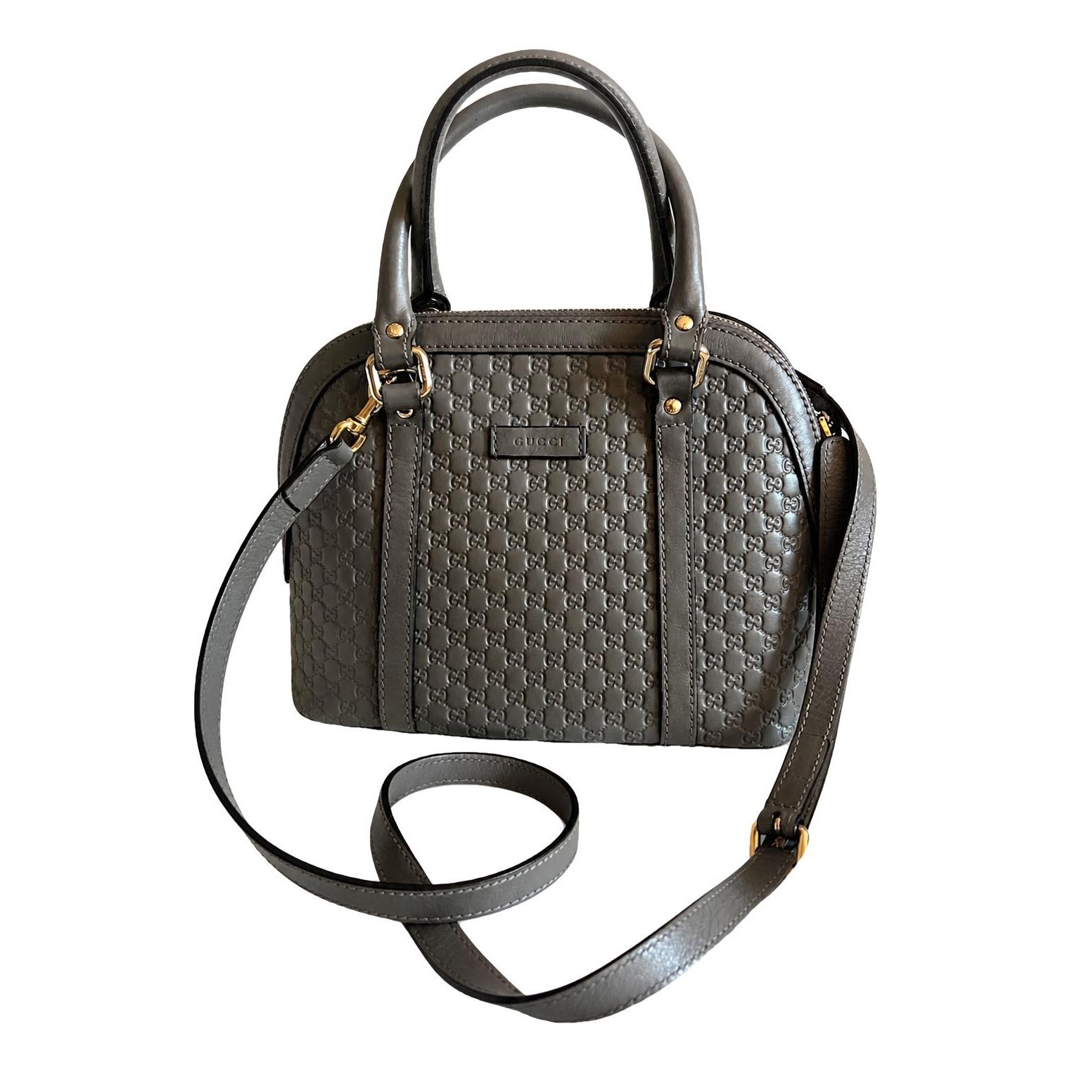 Dôme leather crossbody bag