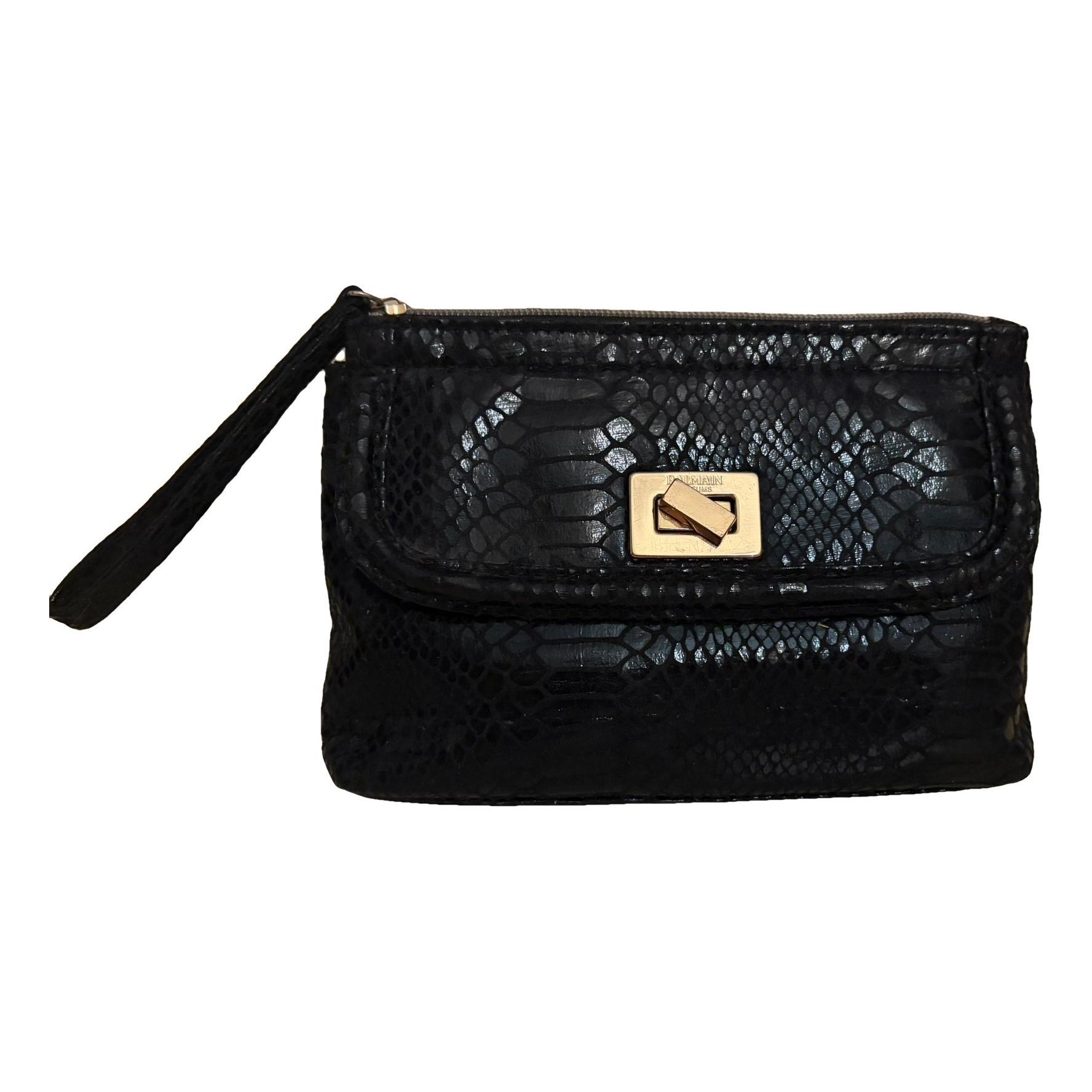 Leather clutch bag