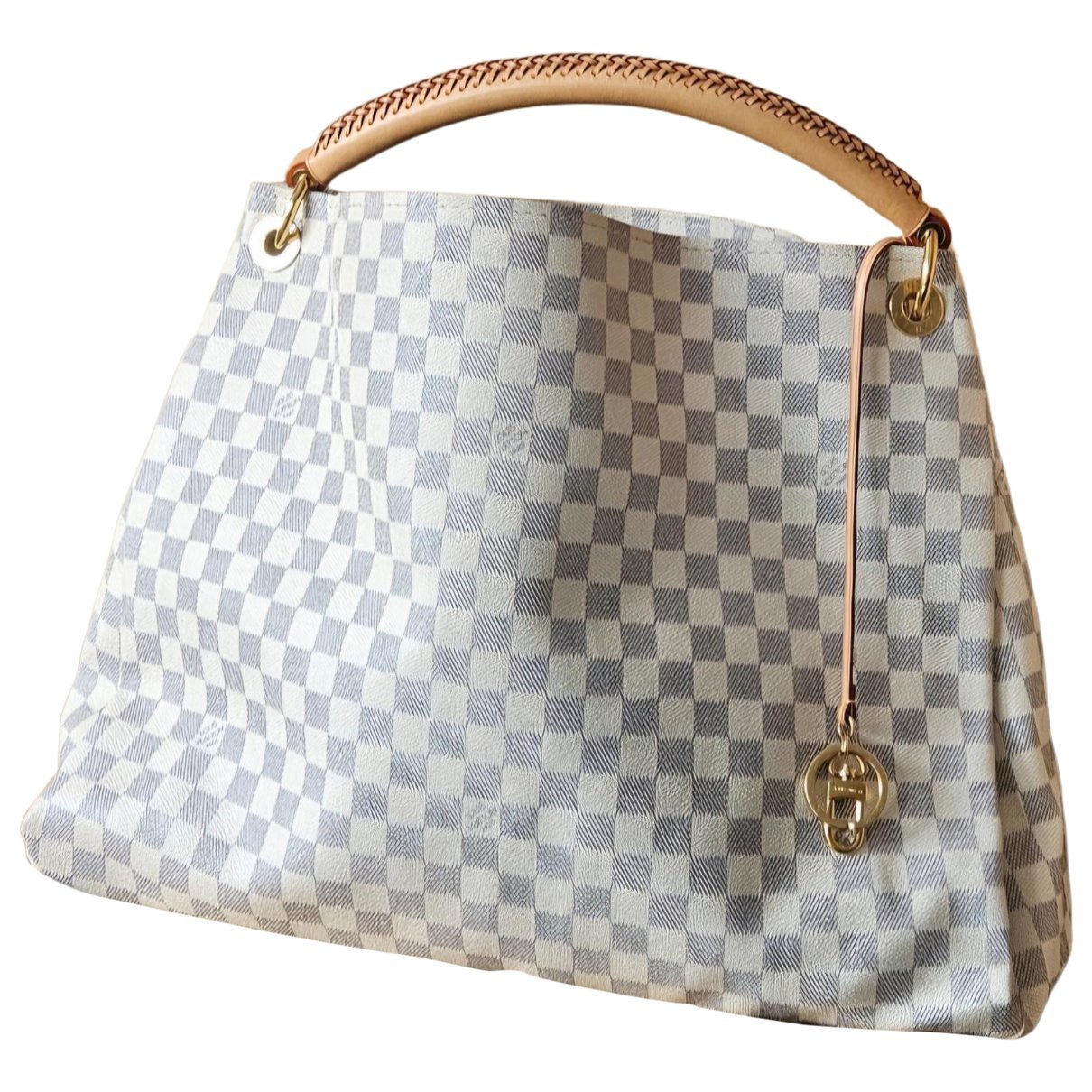 Artsy leather handbag