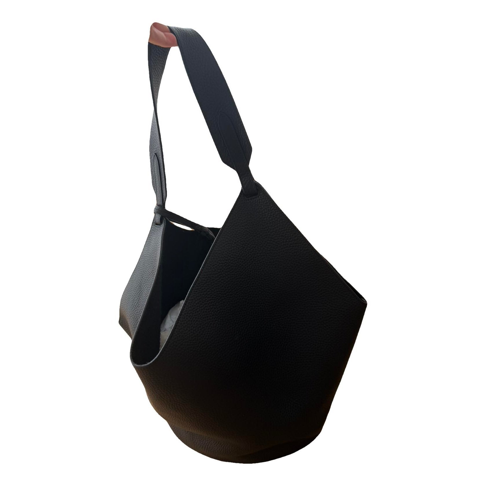 Khaite Lotus leather handbag