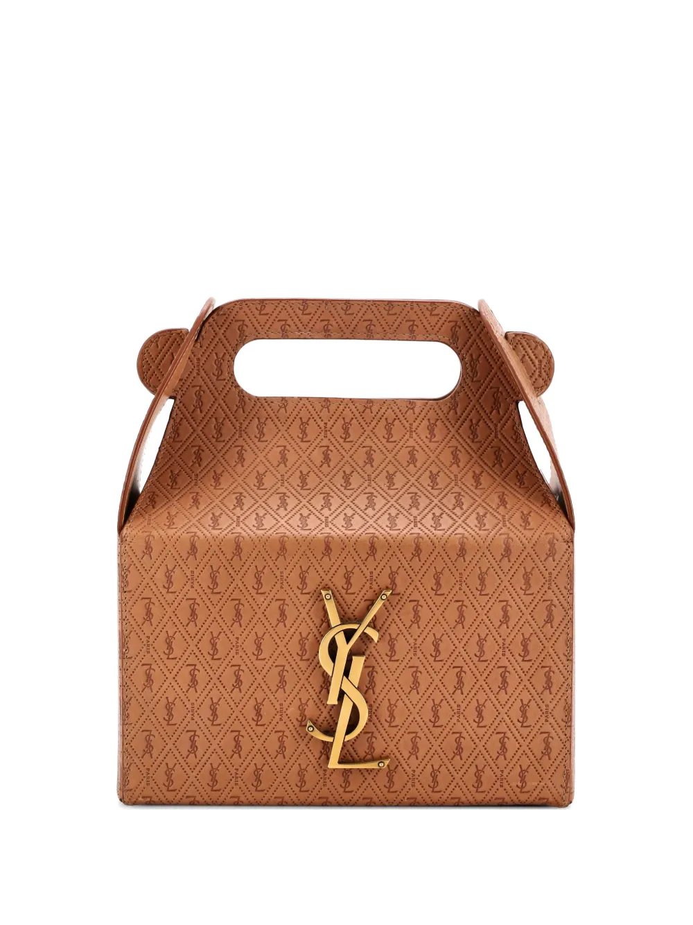 Take-Away Box Bag Monogram All Over Leather satchel