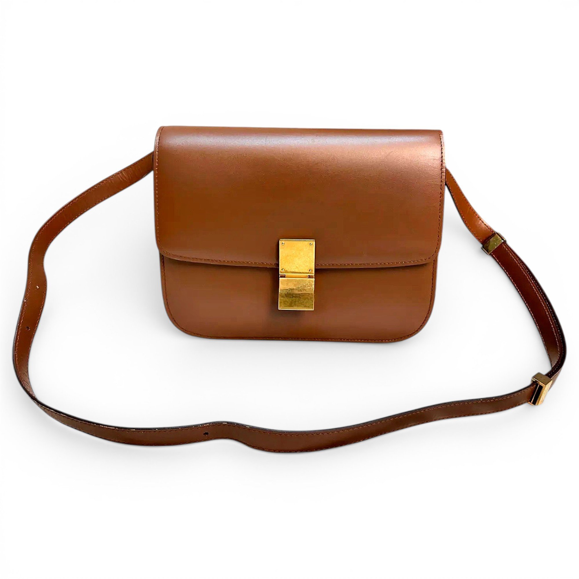 Classic leather crossbody bag