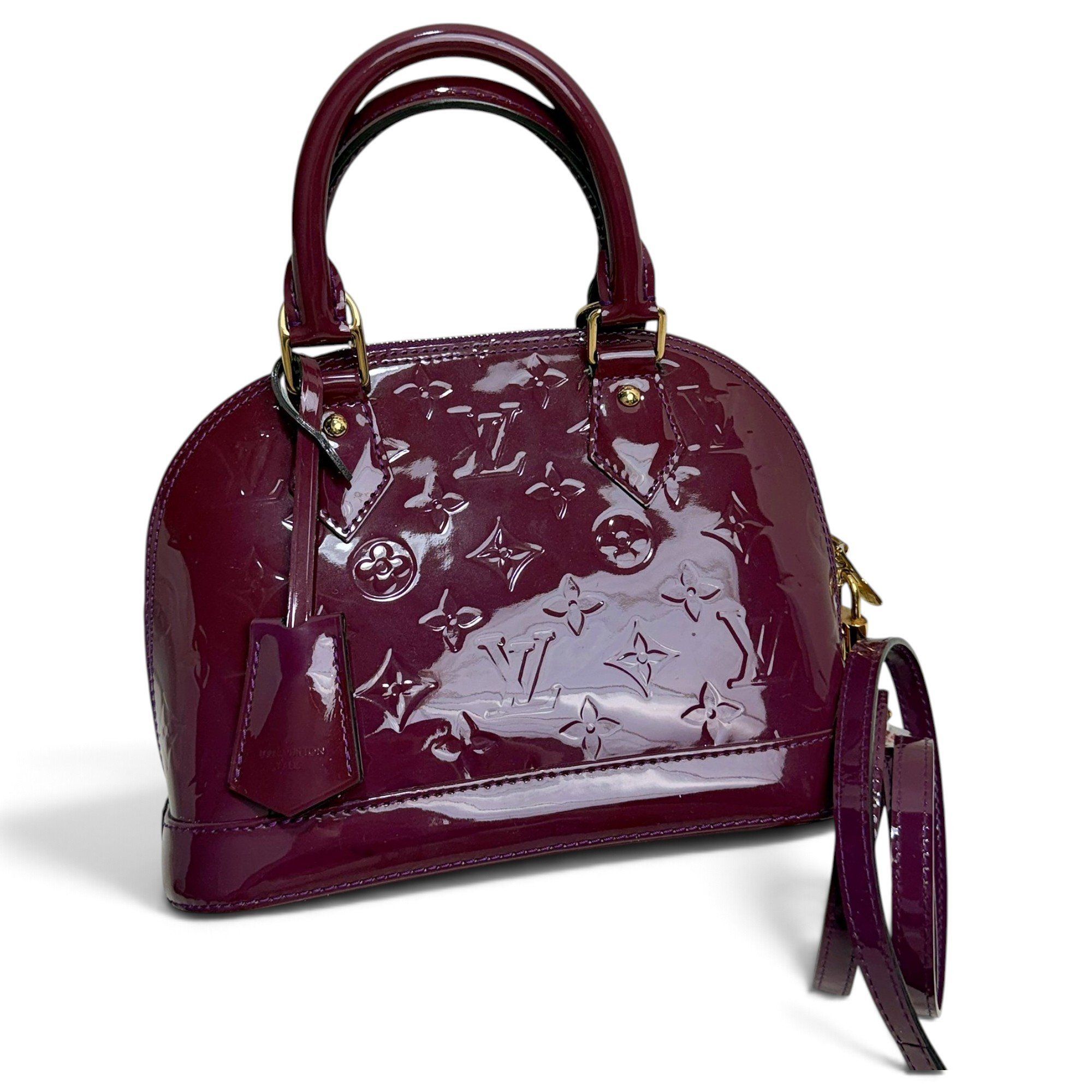 Alma BB patent leather handbag