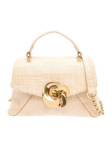 Raffia Top Handle Bag