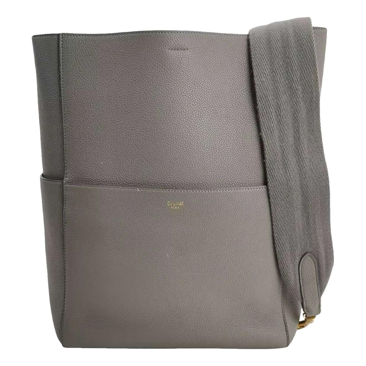 Seau Sangle leather handbag
