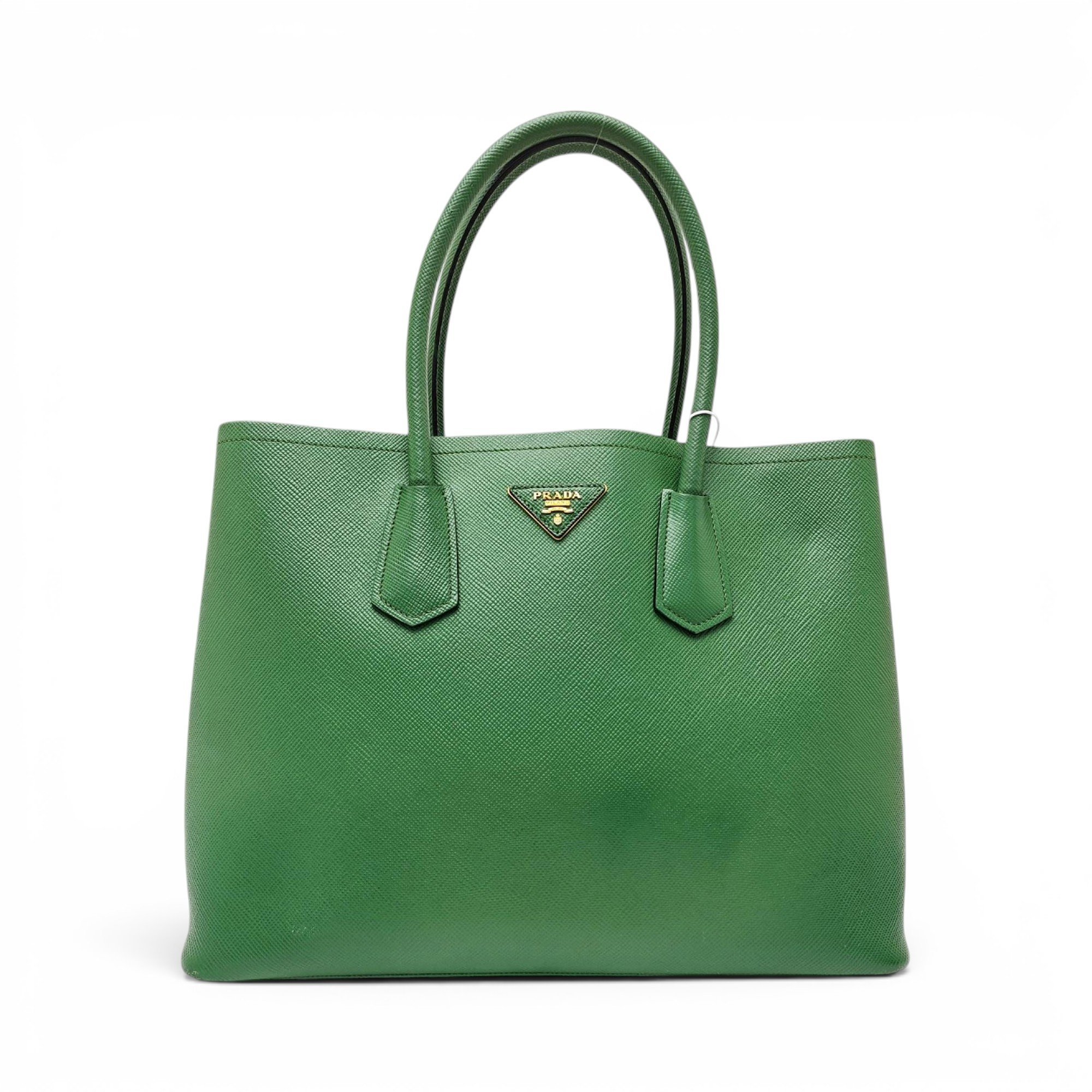 Double leather tote