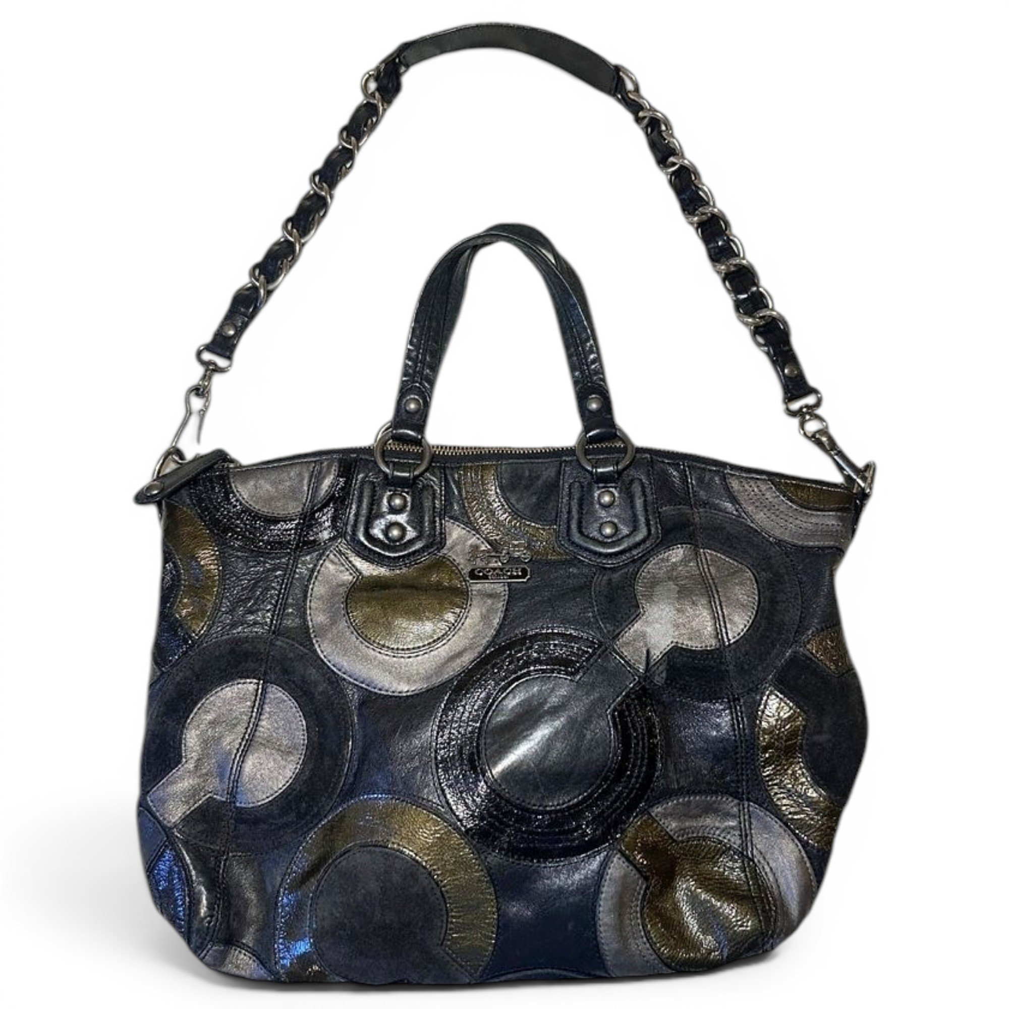Leather clutch bag