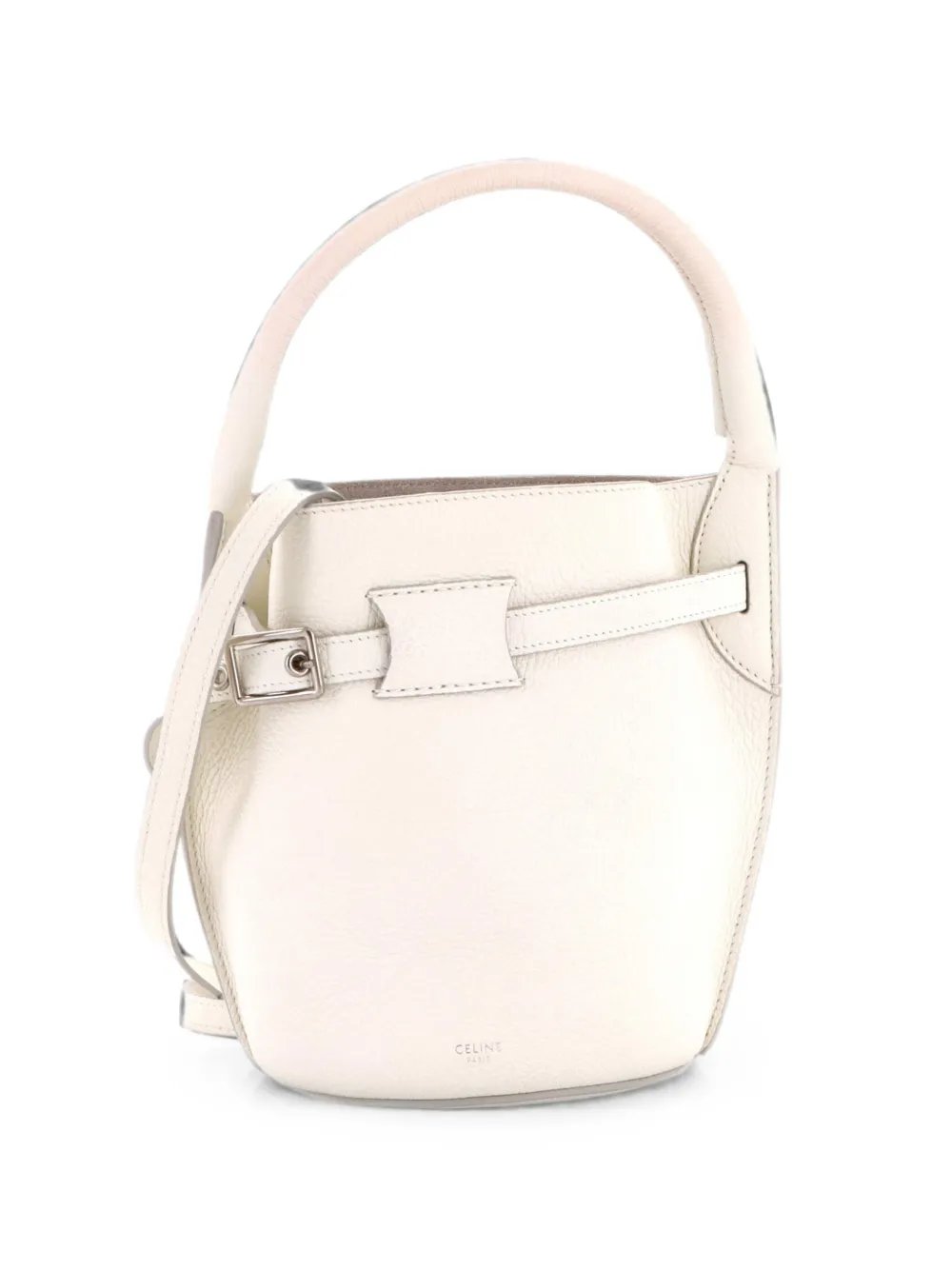 Big Bag Leather Nano bucket bag