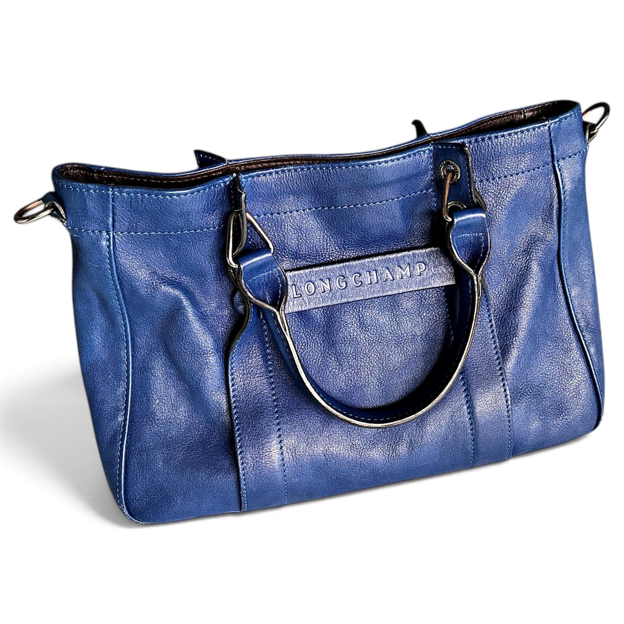 3D leather handbag