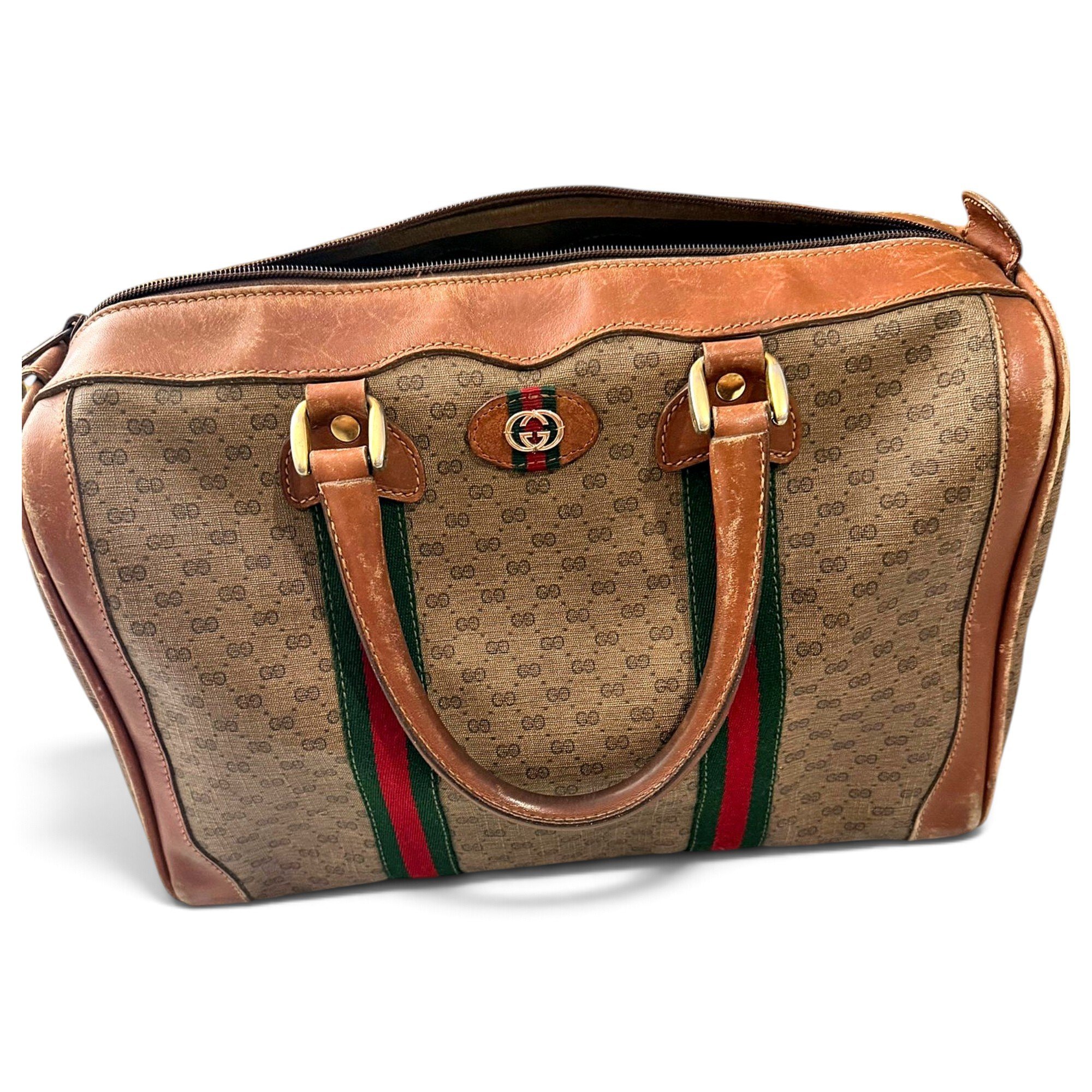 Boston leather handbag