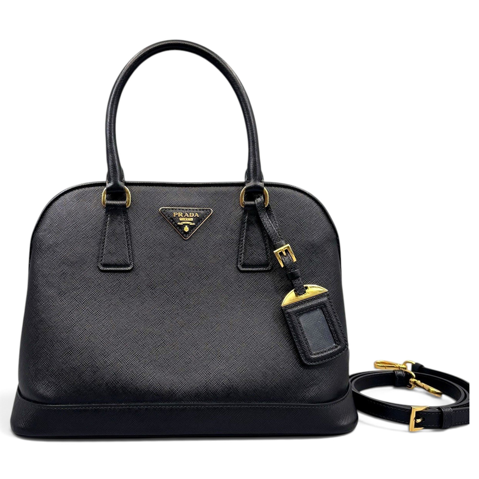 Promenade leather handbag