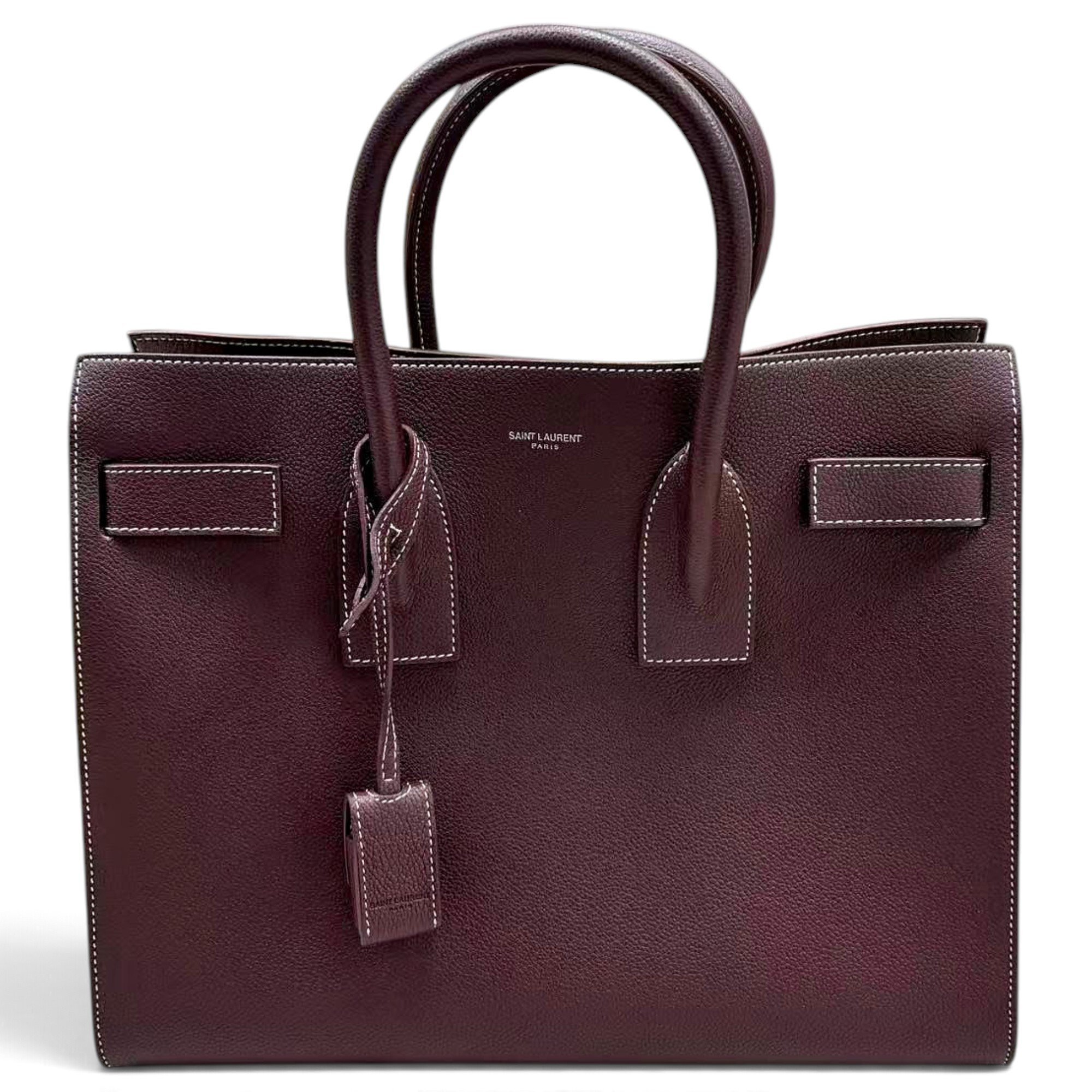 Solférino leather handbag