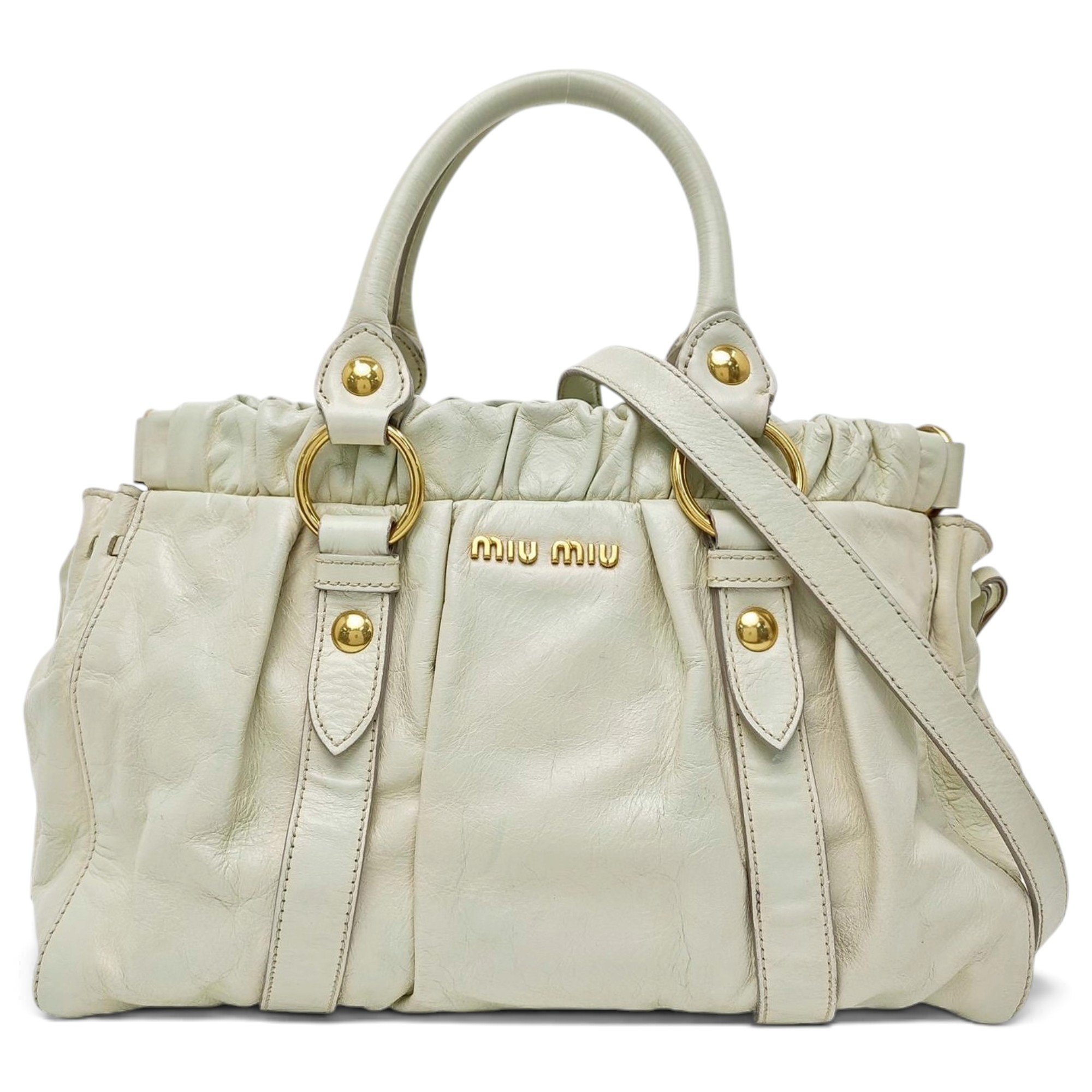 Bow bag leather handbag