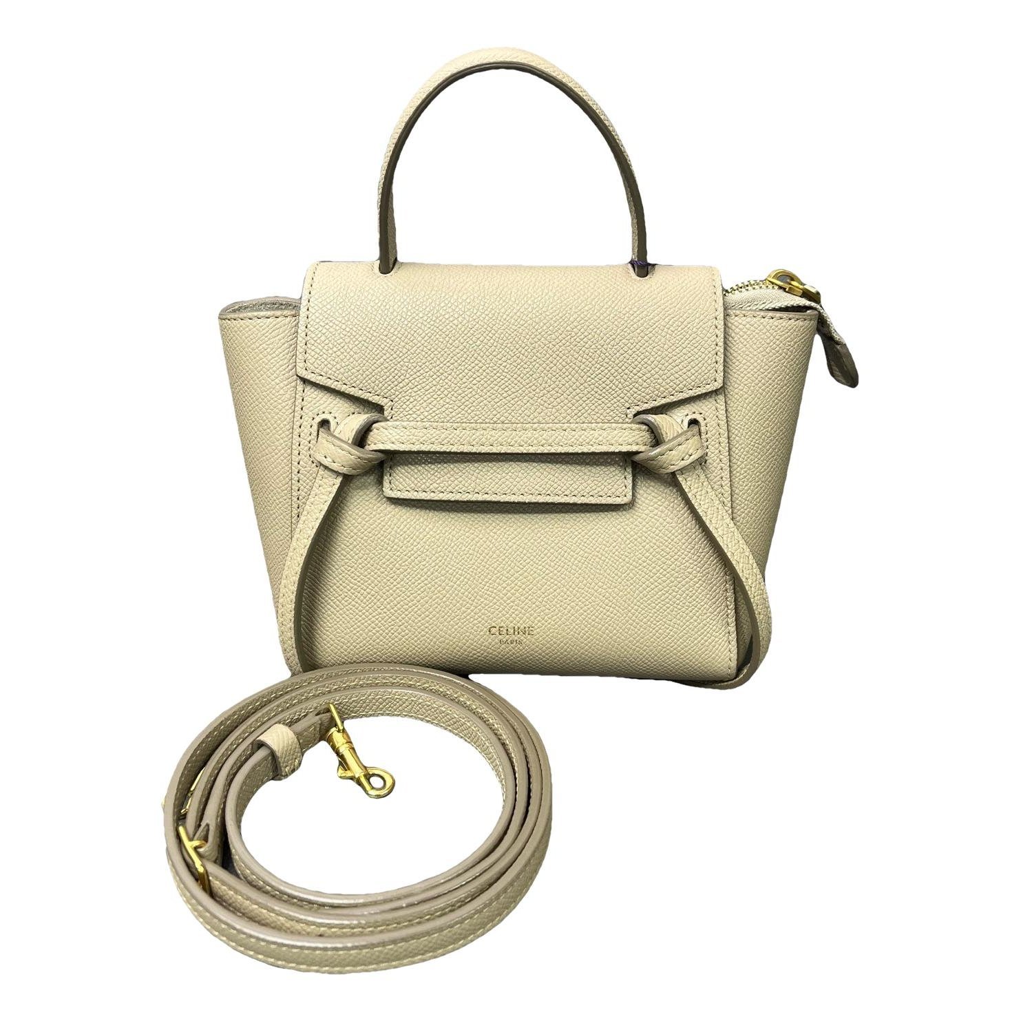 Belt leather handbag