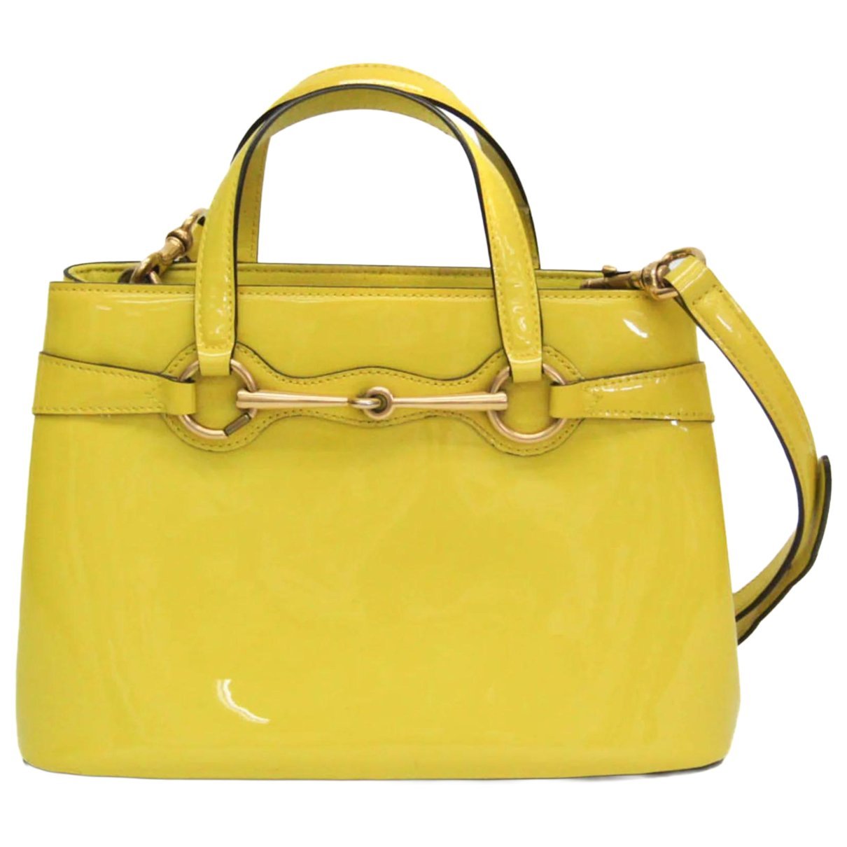 Bright Bit patent leather handbag