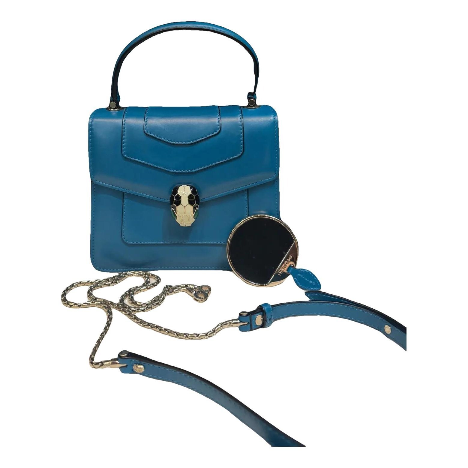 Serpenti leather handbag