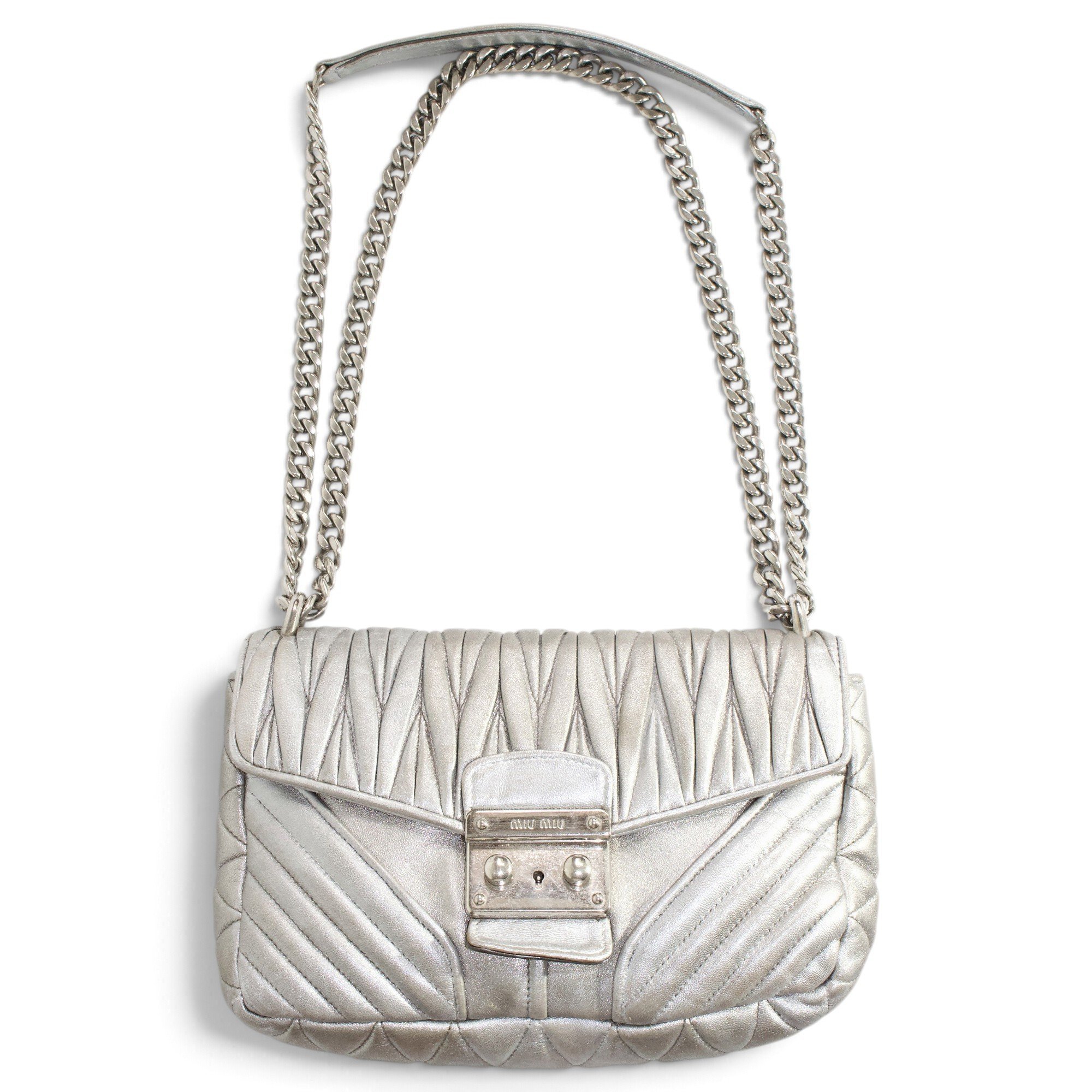 Miu Miu Matelassé leather handbag
