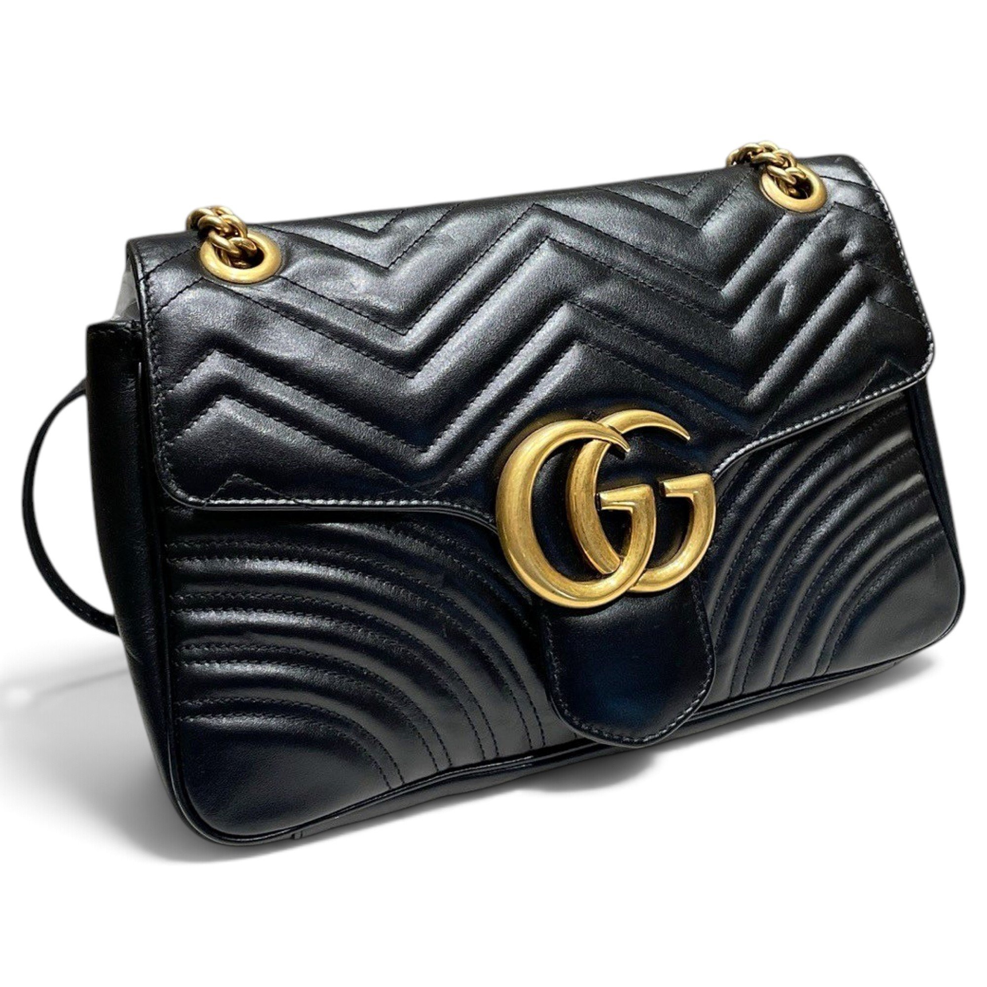 GG Marmont Flap leather crossbody bag