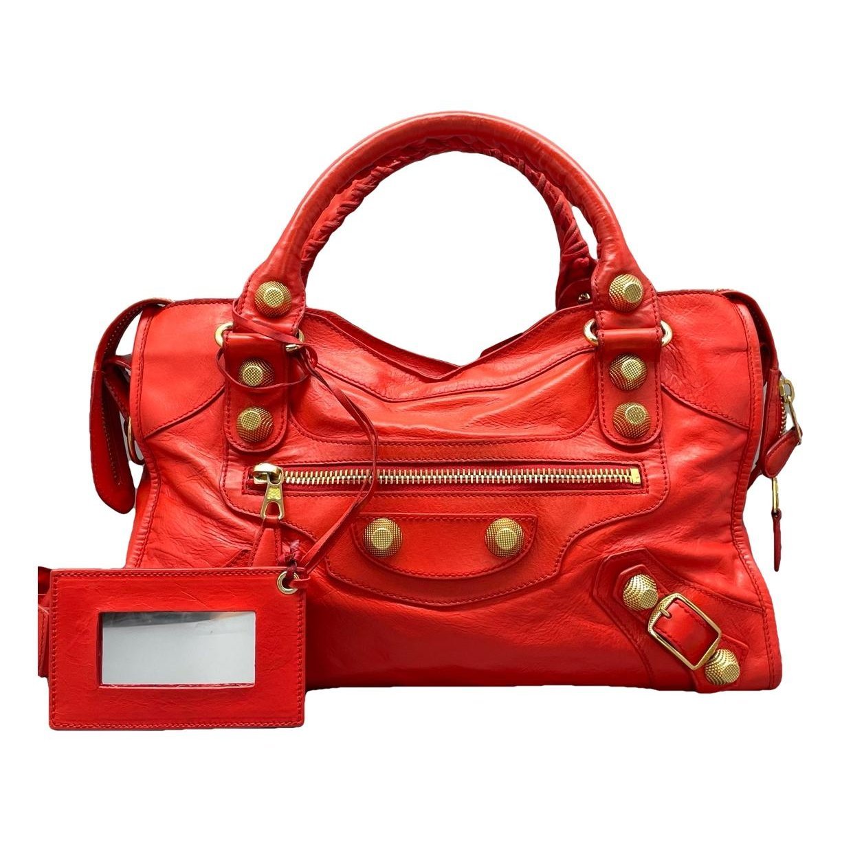 Classic Metalic leather handbag