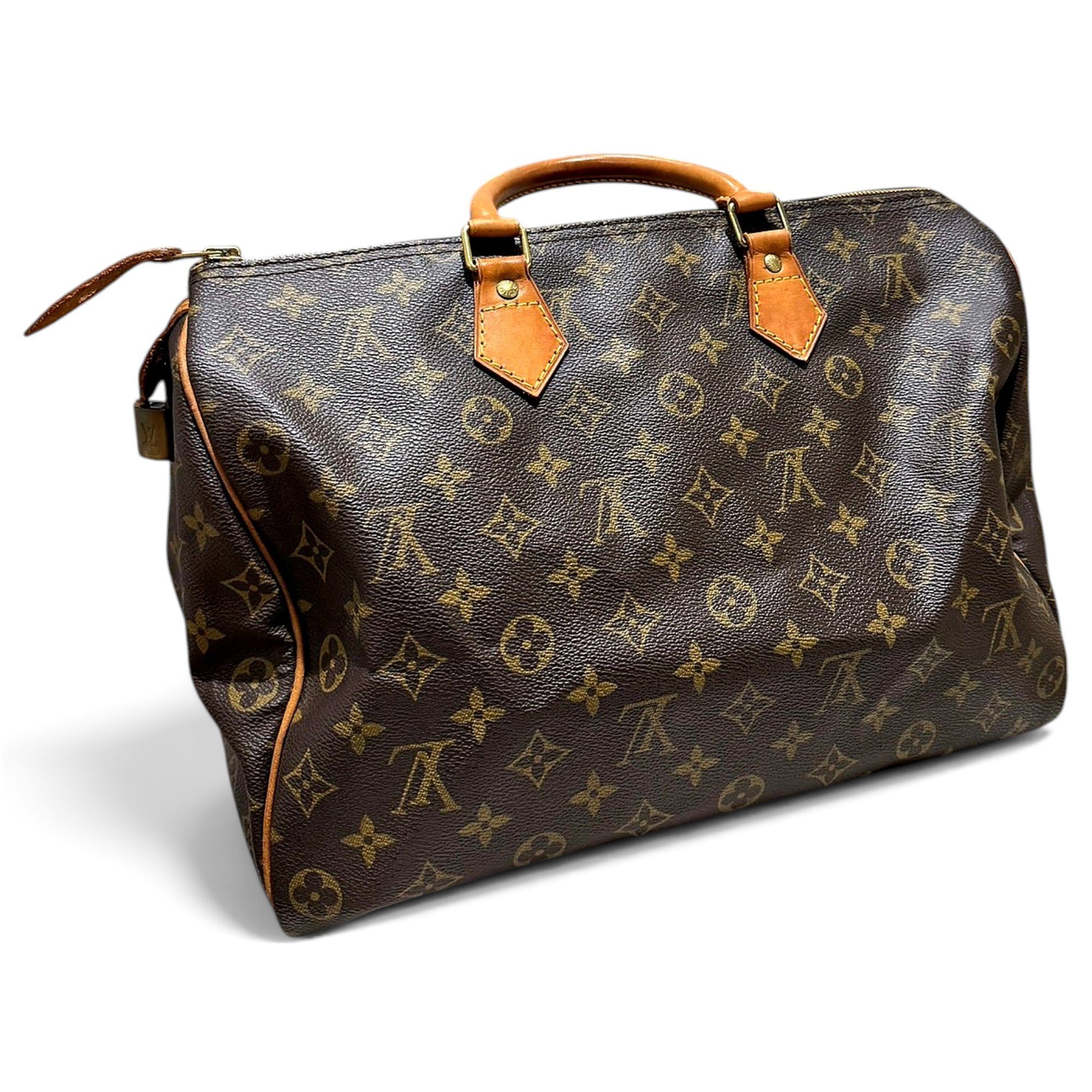 Speedy leather handbag