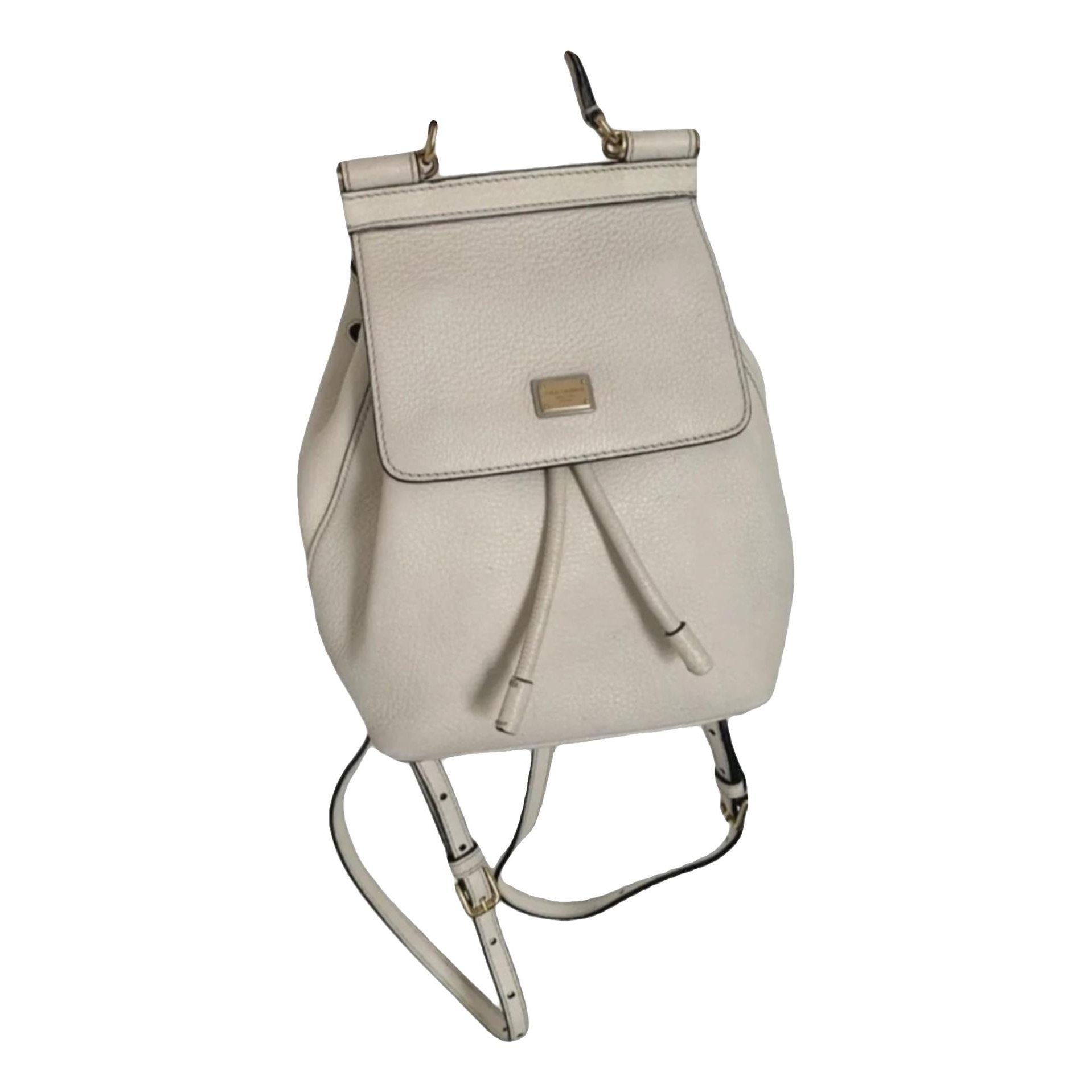Dolce & Gabbana Sicily leather backpack