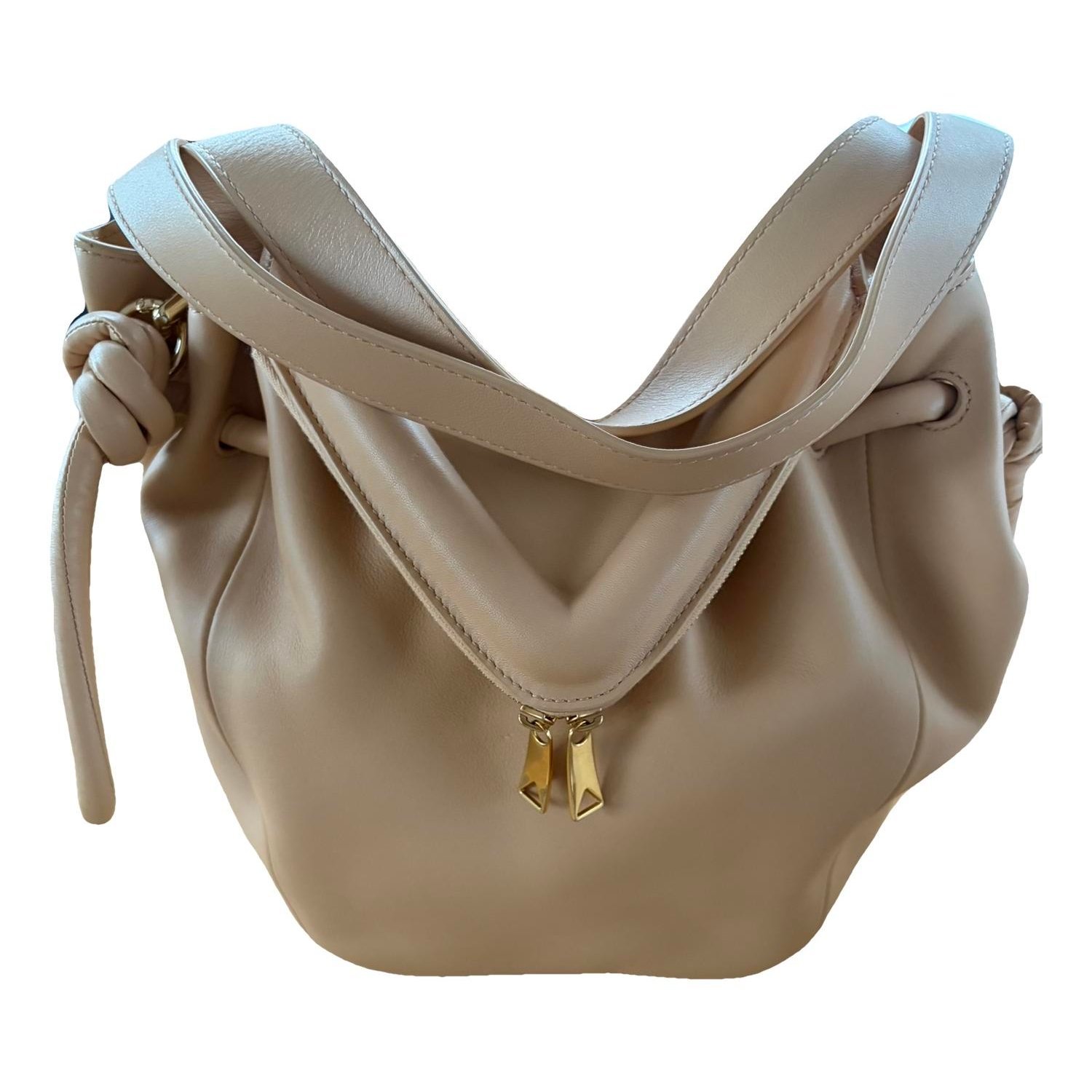 Beak leather crossbody bag