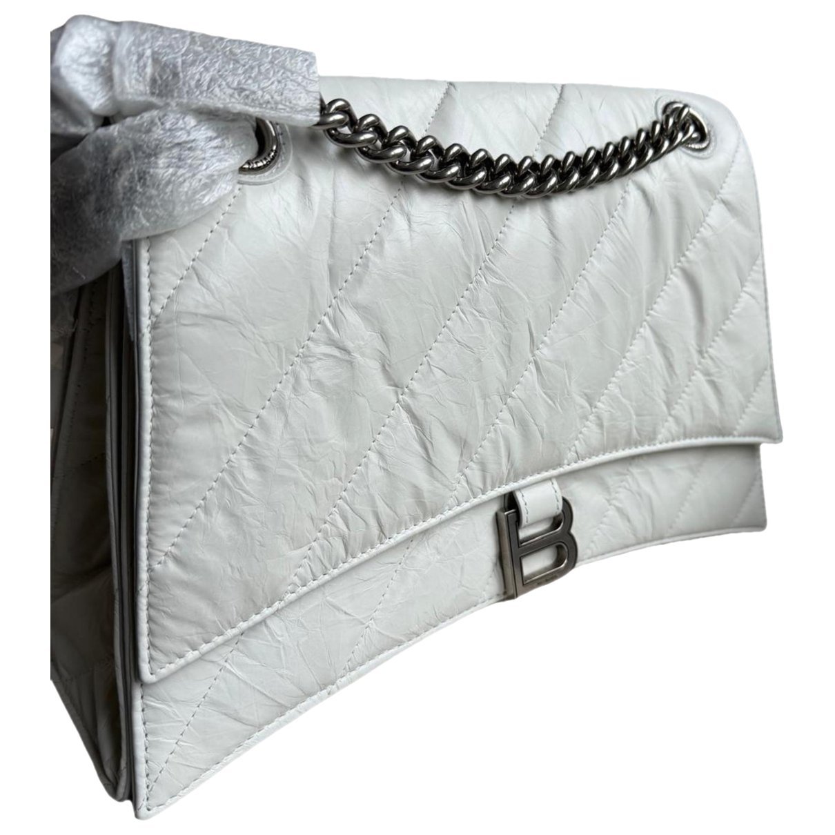 Crush leather crossbody bag