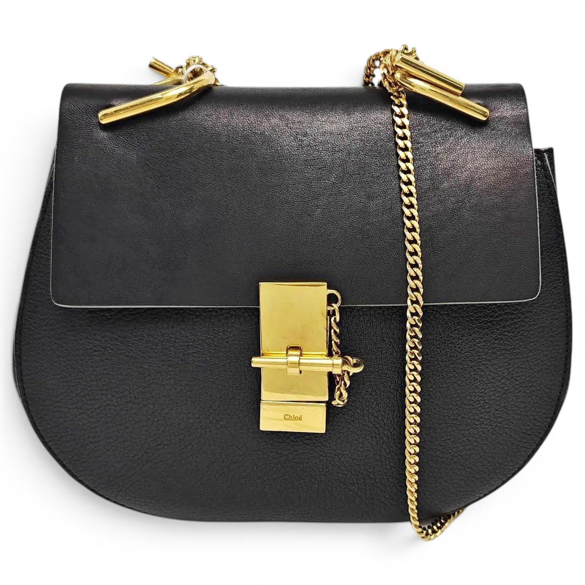 Drew leather crossbody bag