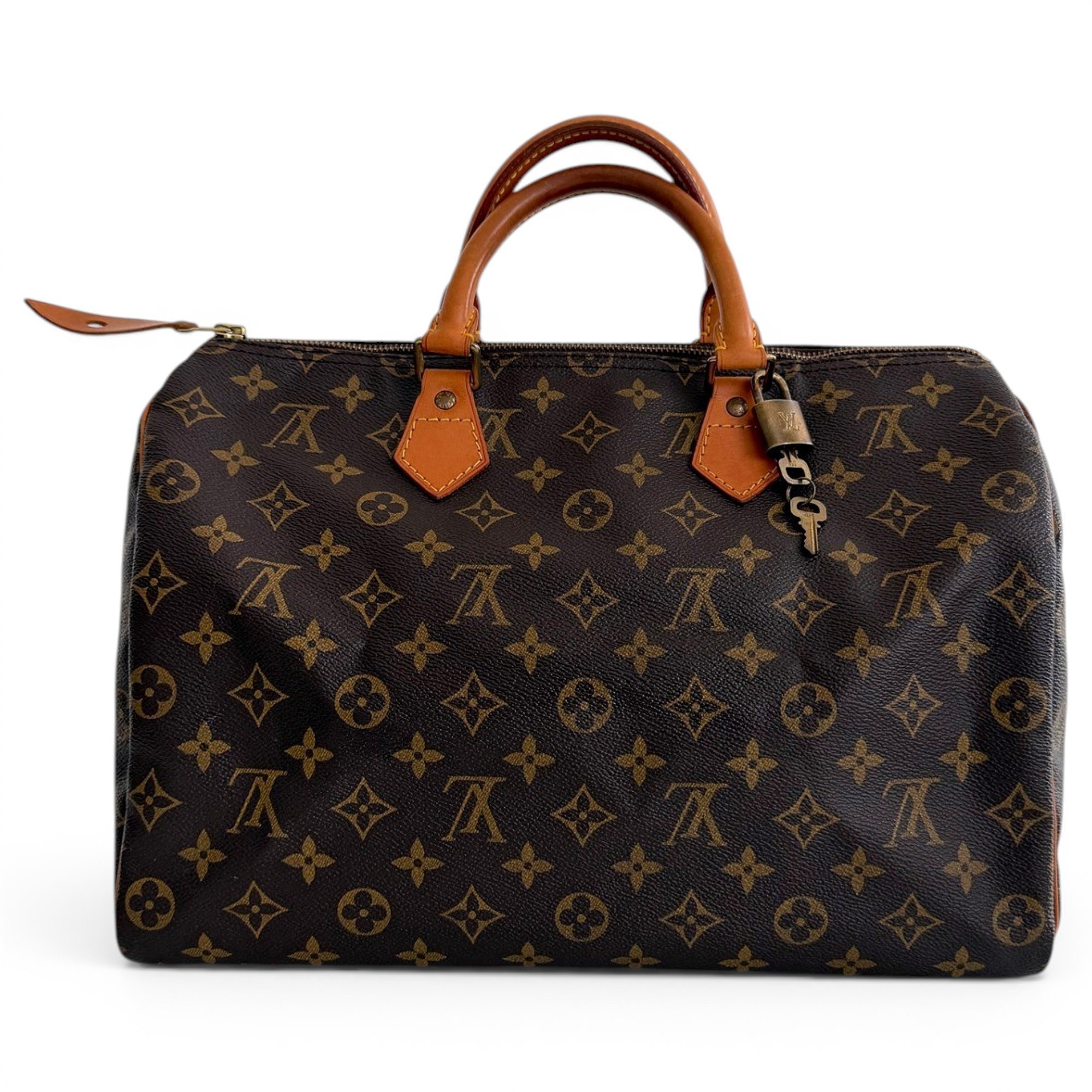 Speedy leather handbag