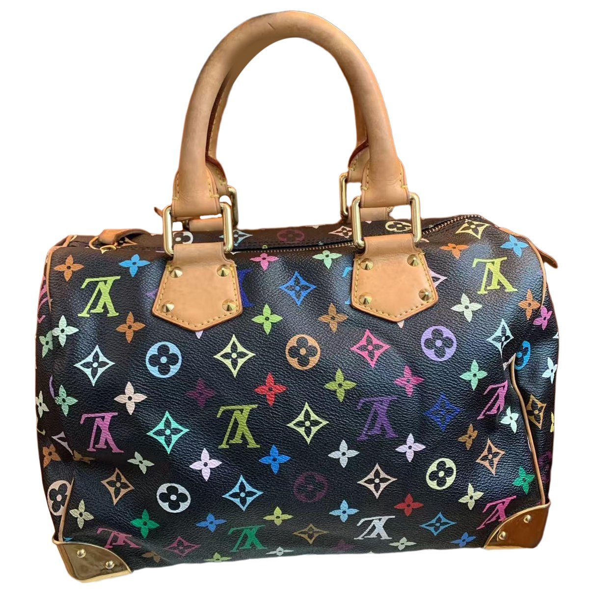 Speedy leather handbag