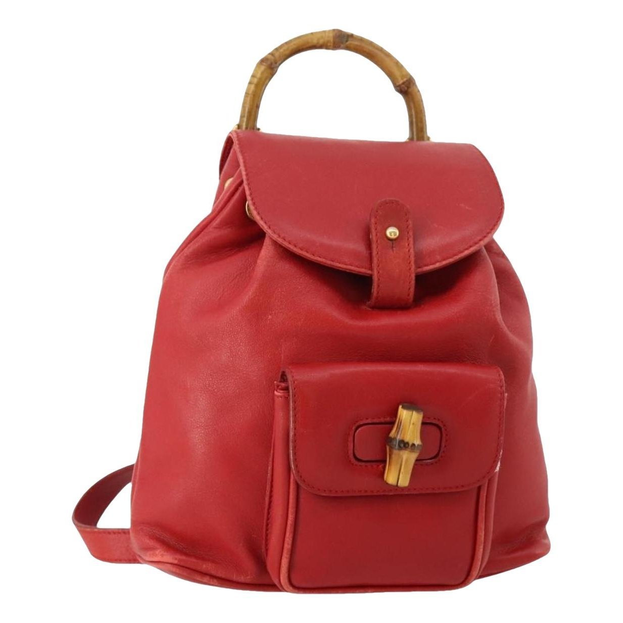 Leather backpack