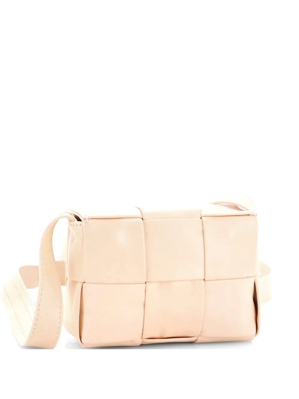 Cassette Maxi Intrecciato Leather Candy crossbody bag