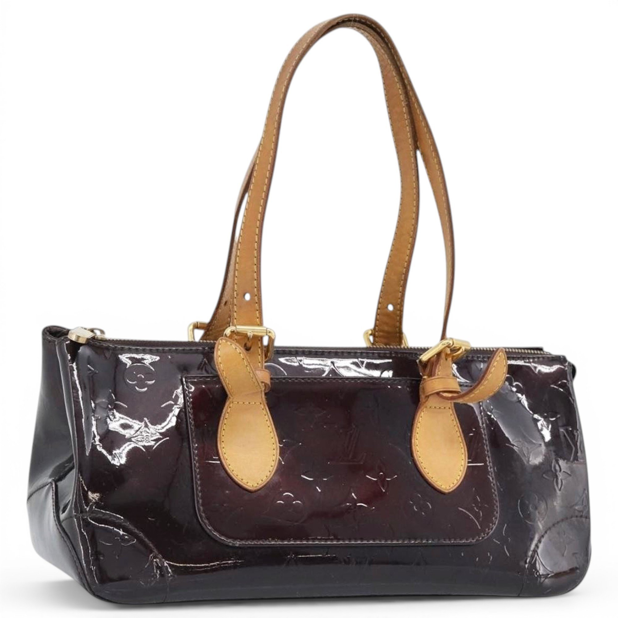 Rosewood leather handbag