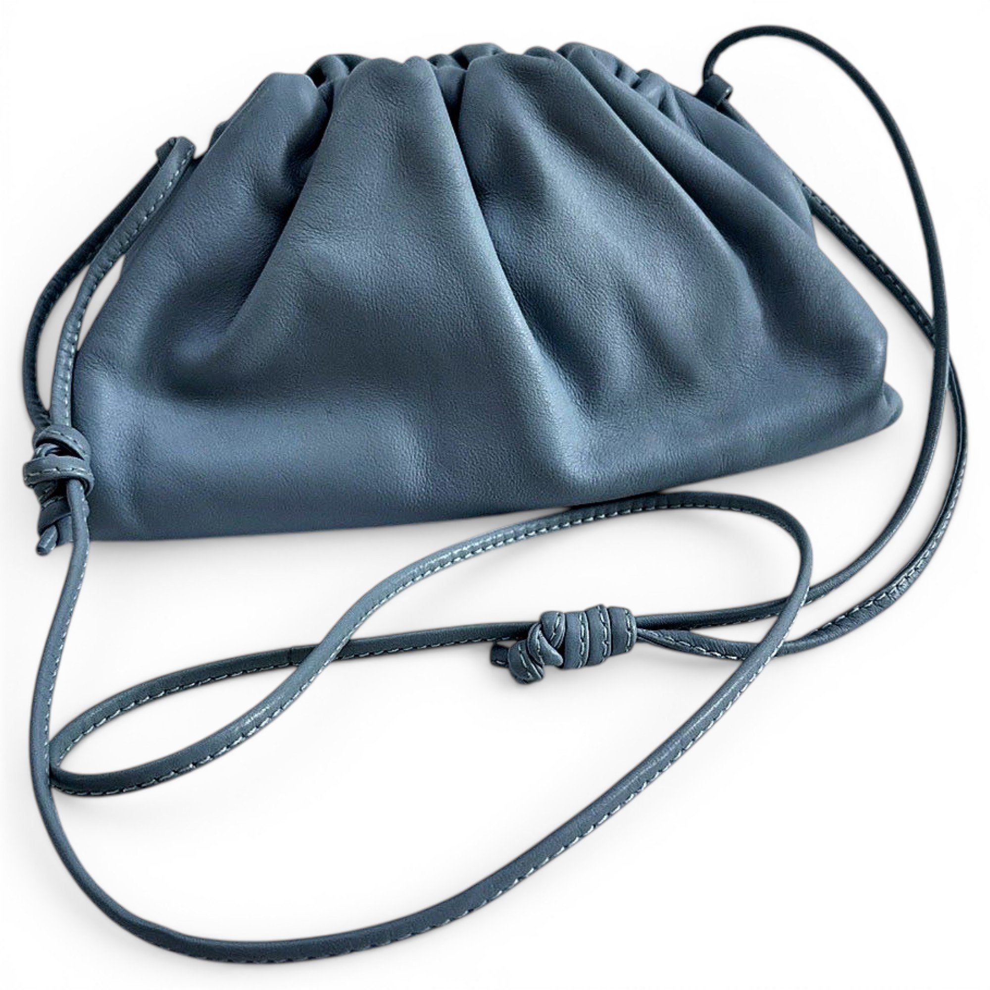 Pouch leather crossbody bag