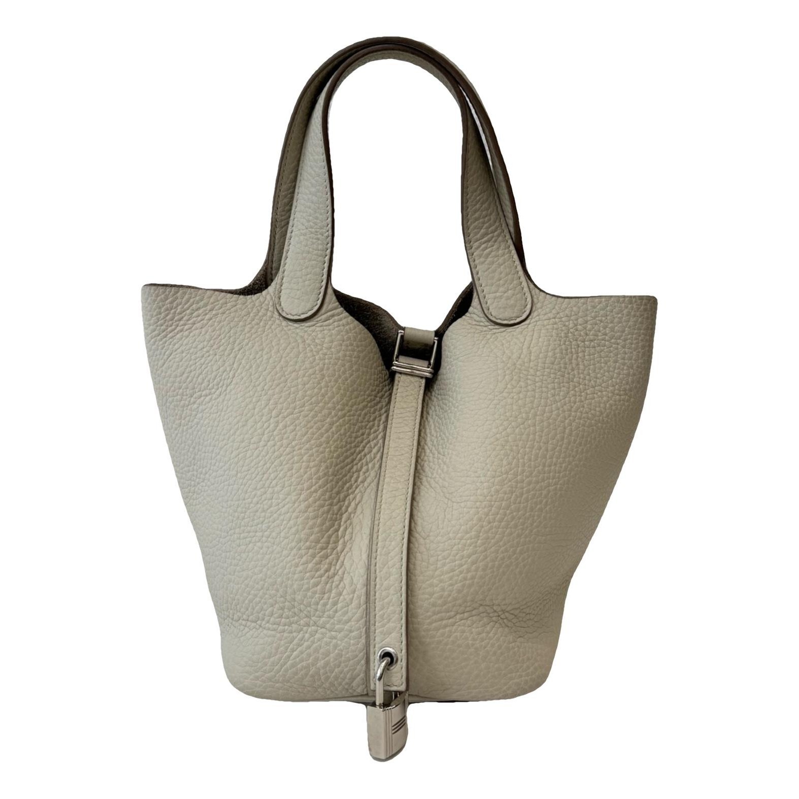 Picotin leather tote