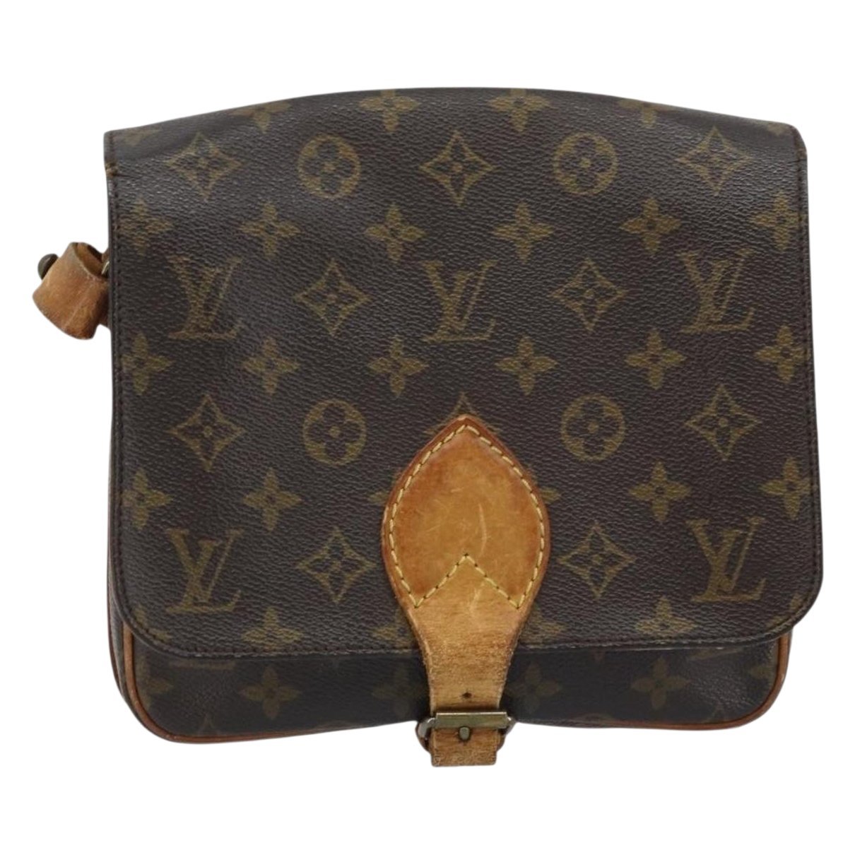Cartouchière leather handbag