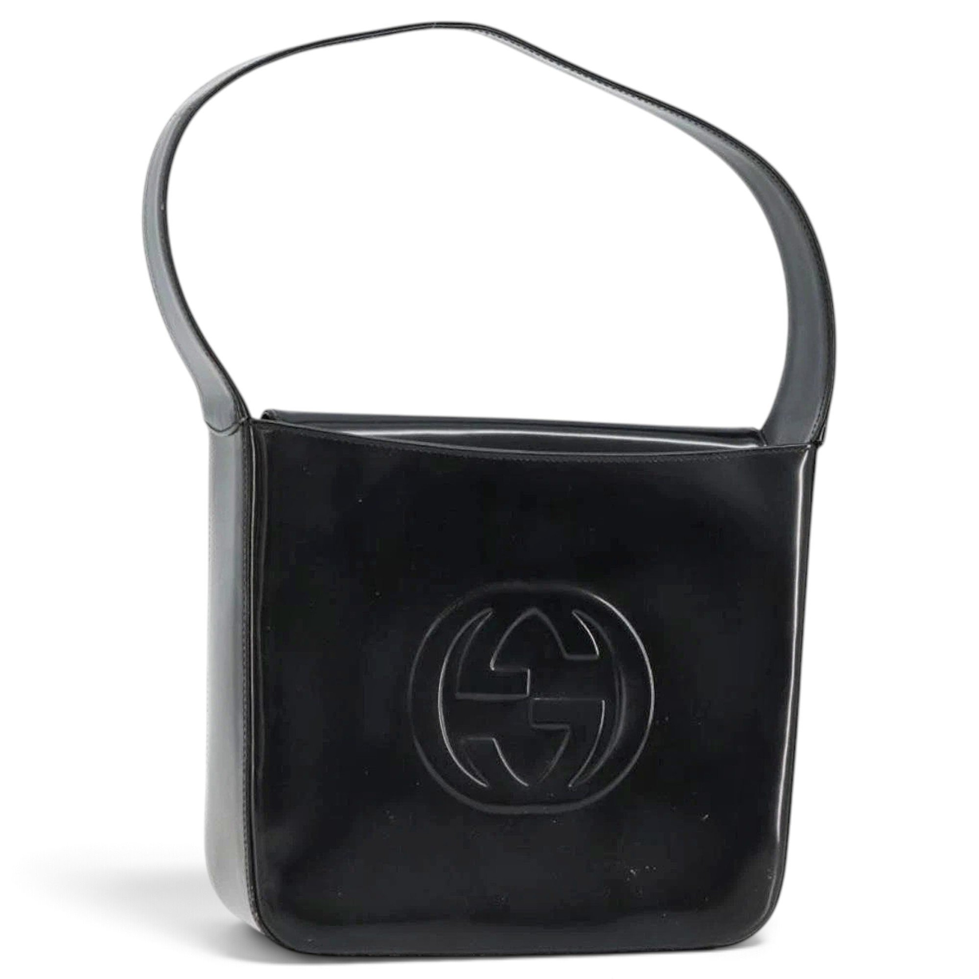 Patent leather handbag