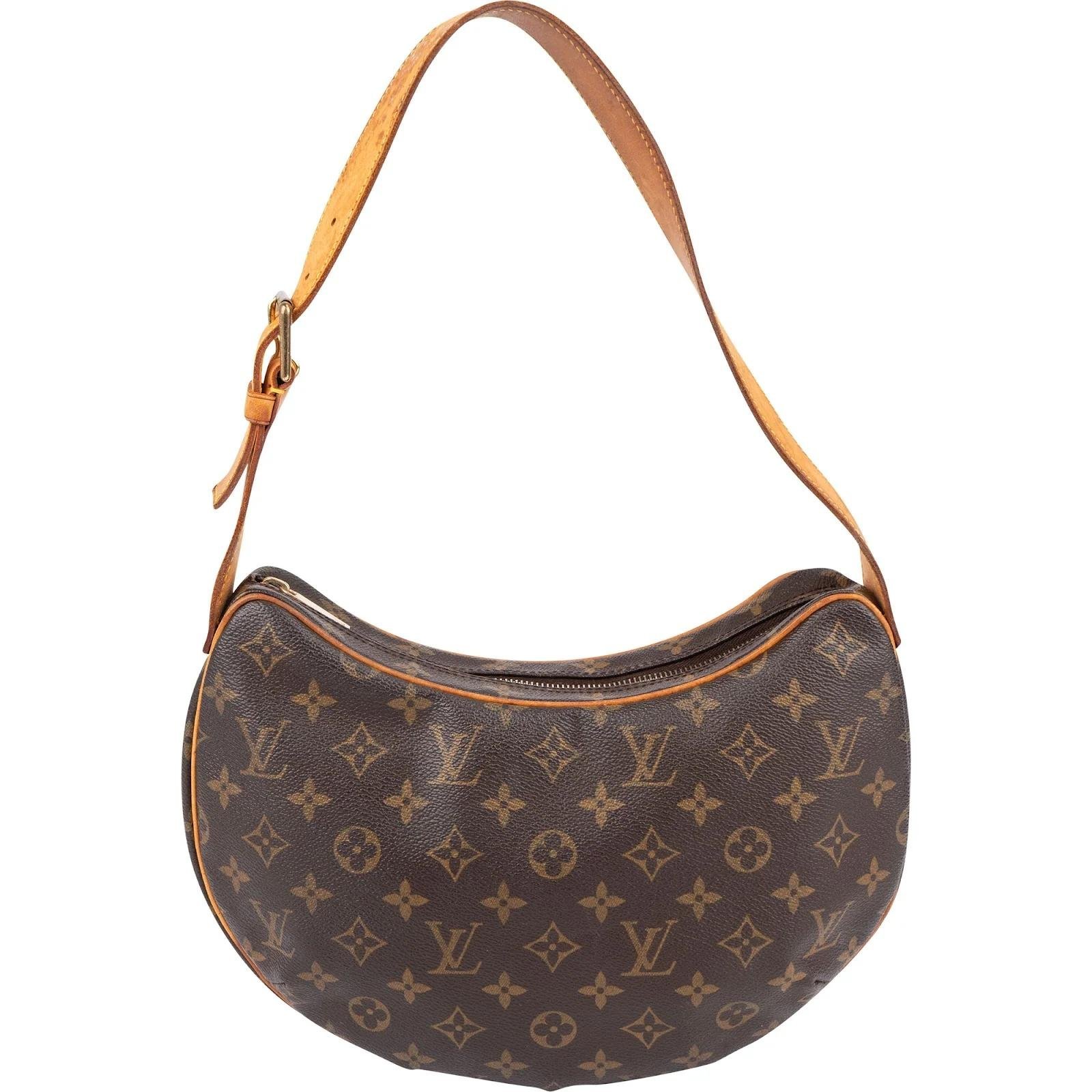 Croissant leather handbag