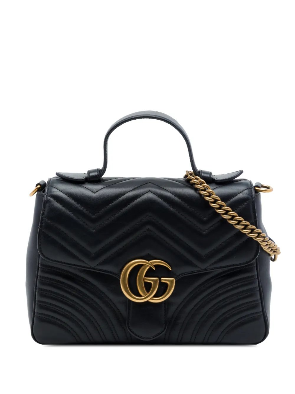 2016-2026 Small GG Marmont Matelasse Leather Top Handle Bag satchel