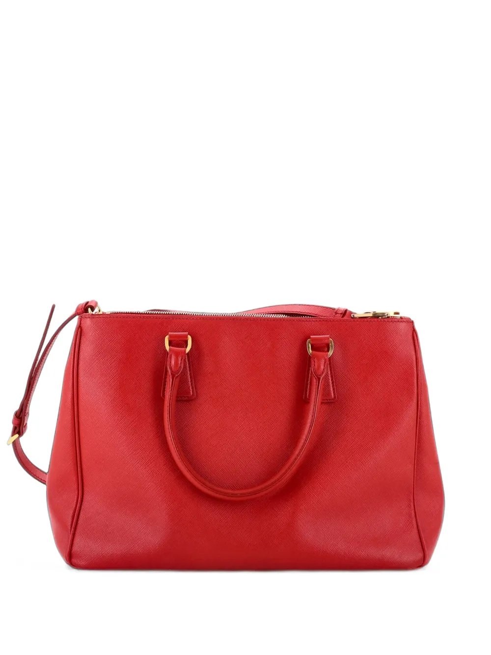 Double Zip Lux Saffiano Leather Large tote bag