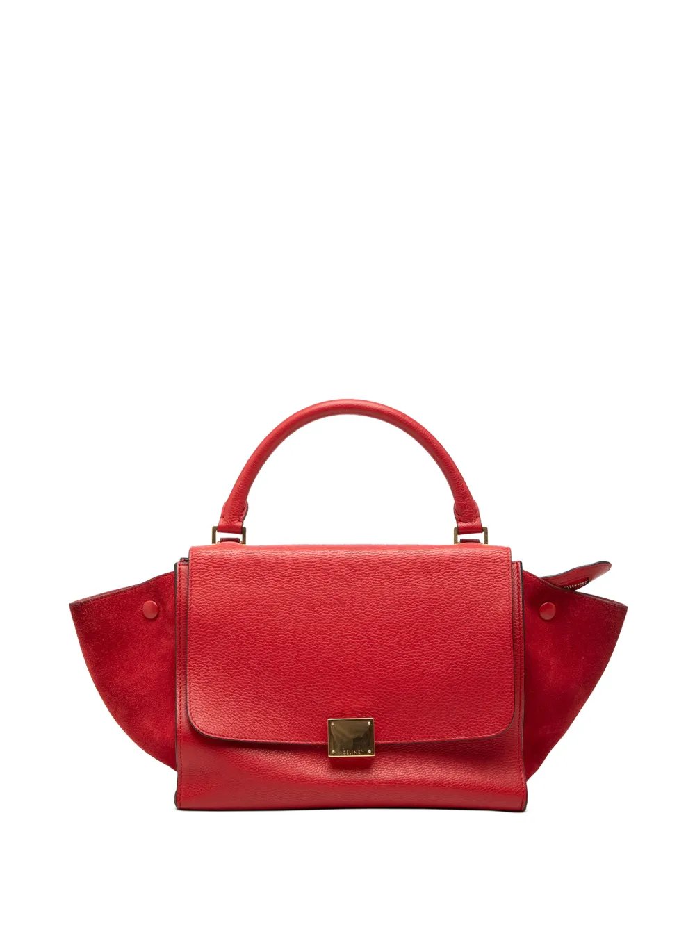 2013 Small Drummed Calfskin and Suede Trapeze satchel