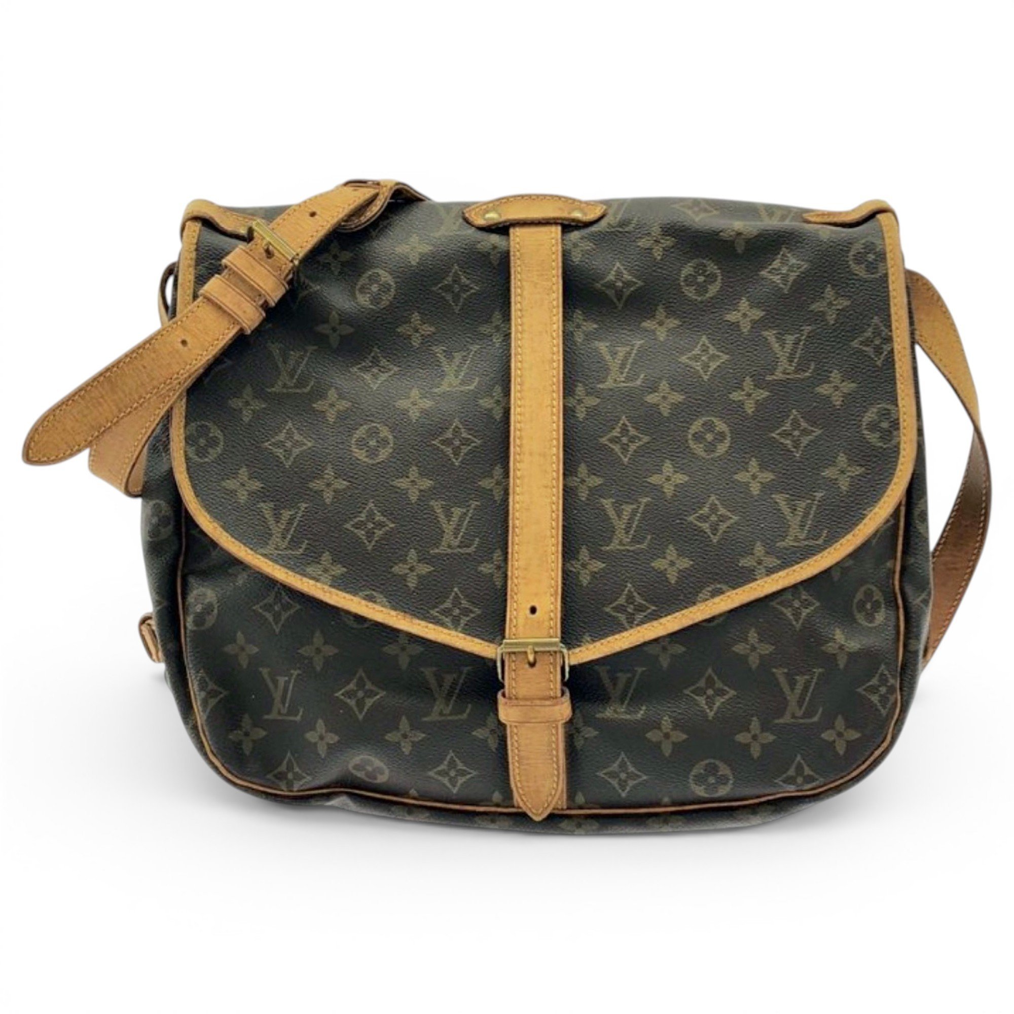 Musette leather handbag