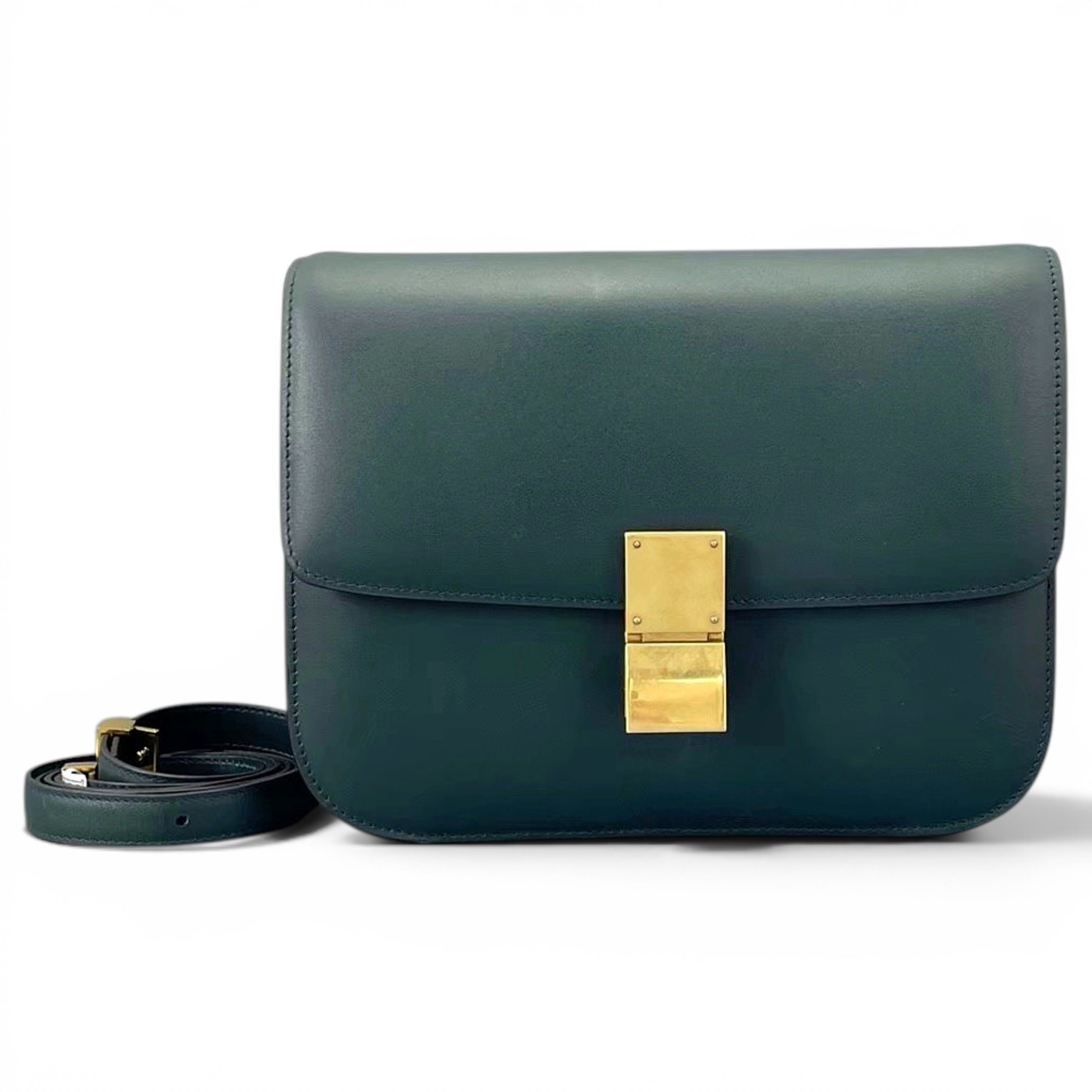 Classic leather crossbody bag