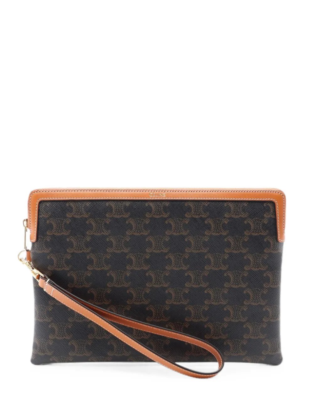 2020s Triomphe-pattern clutch bag