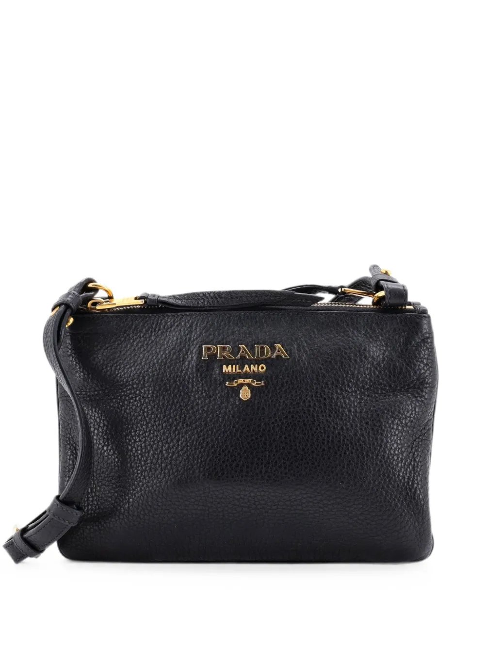 Prada Double Zip Vitello Daino Small crossbody bag