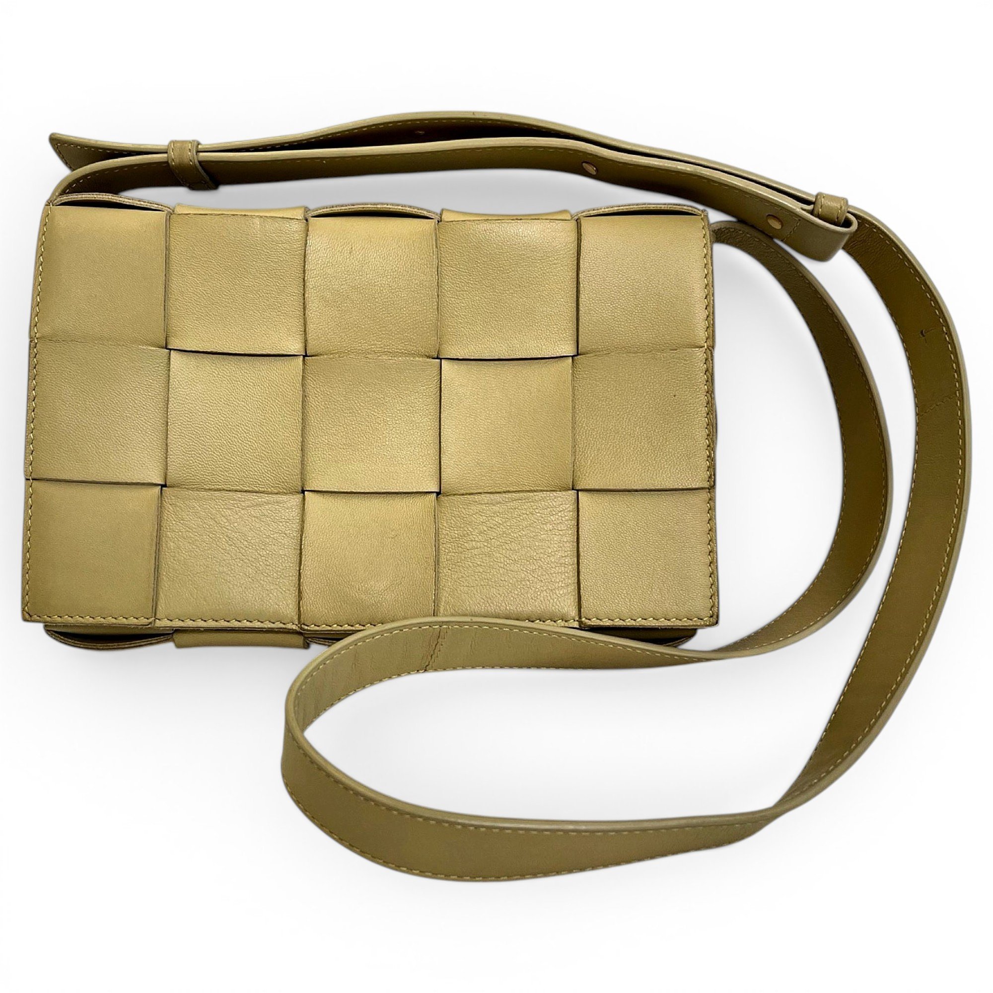 Cassette leather crossbody bag