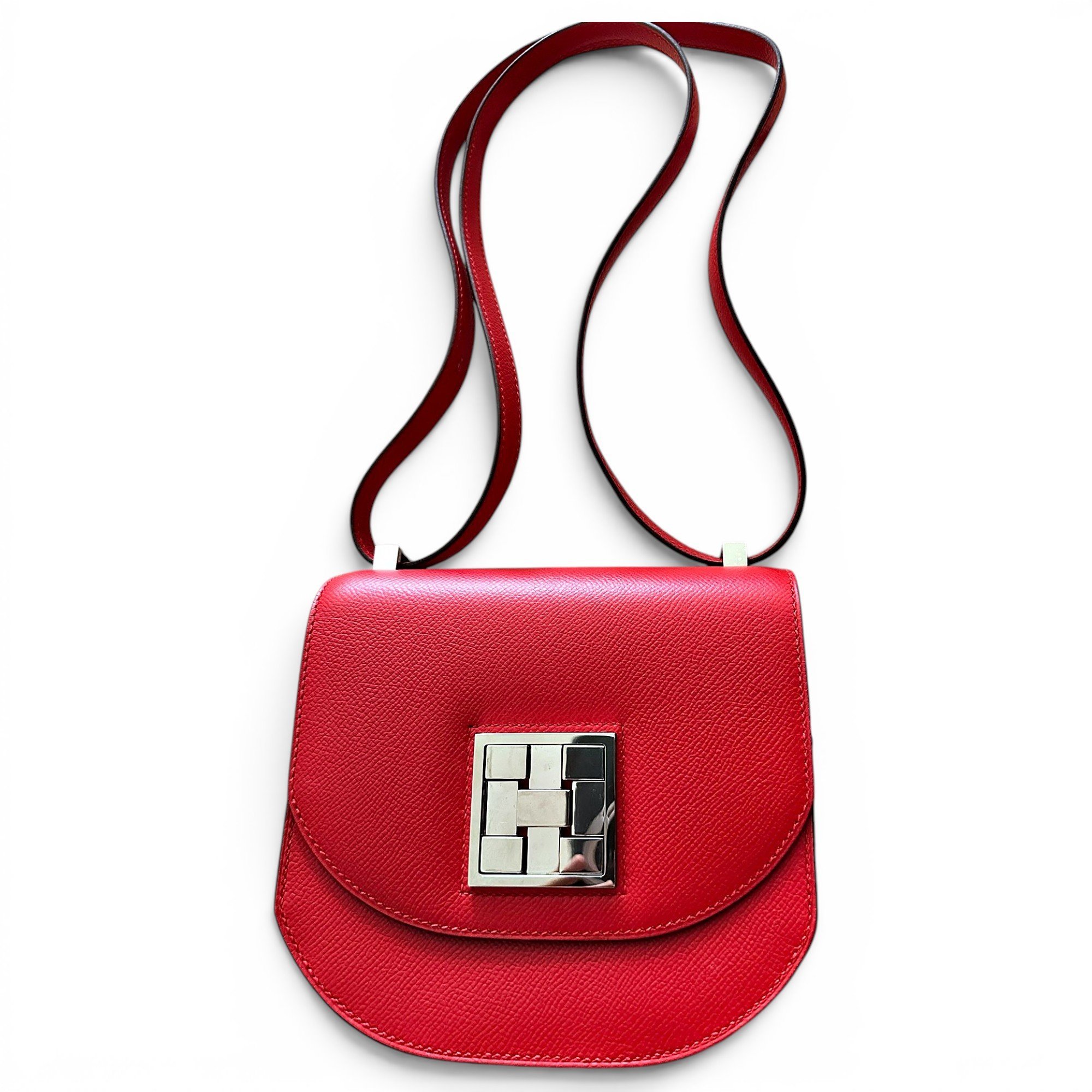 Mosaïque leather handbag