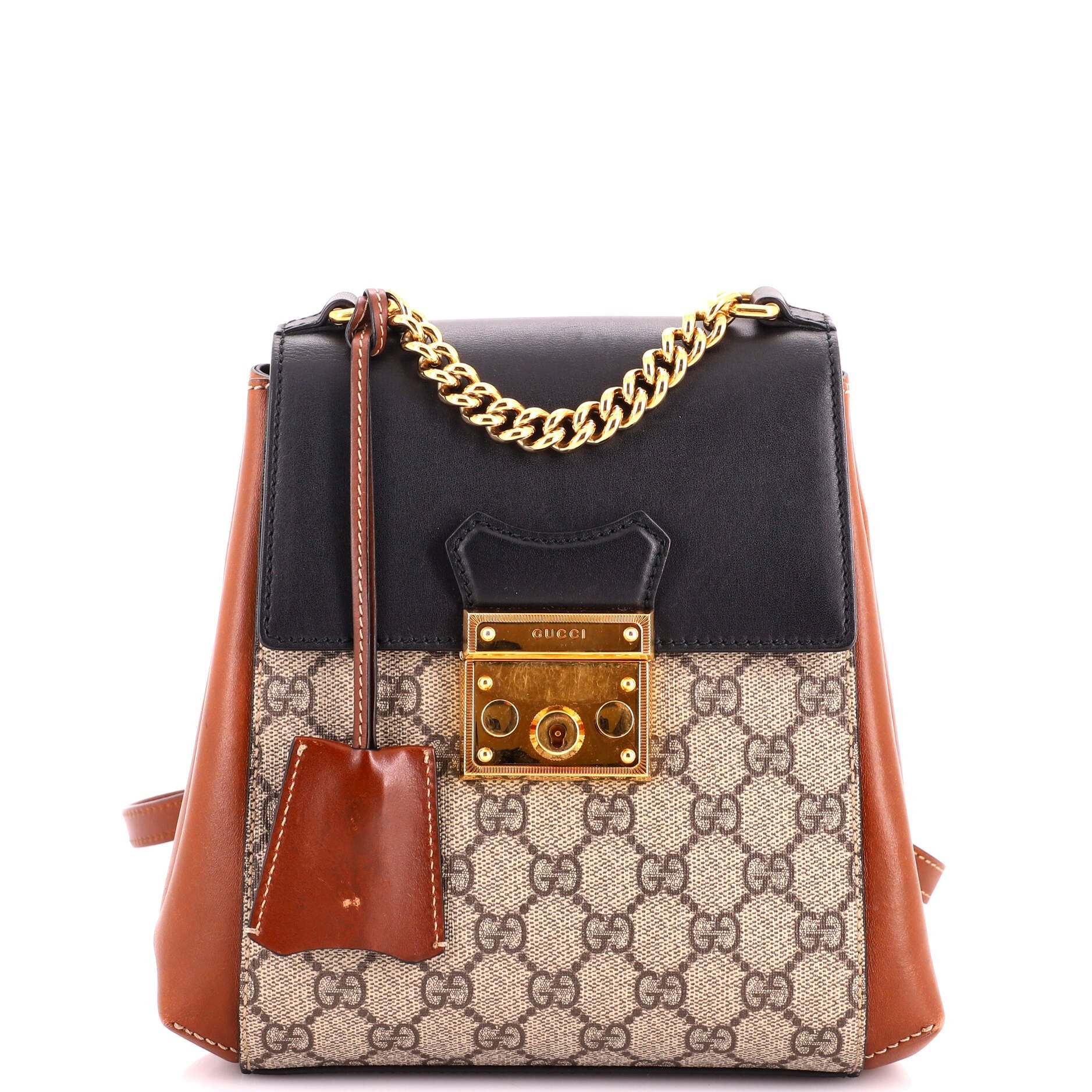Leather backpack