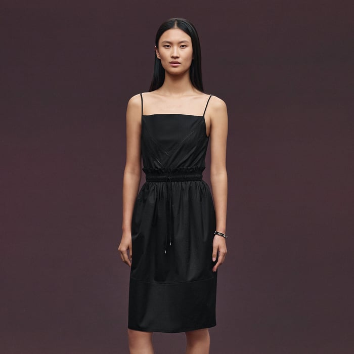 Noir "Mosaique" Pouch Dress