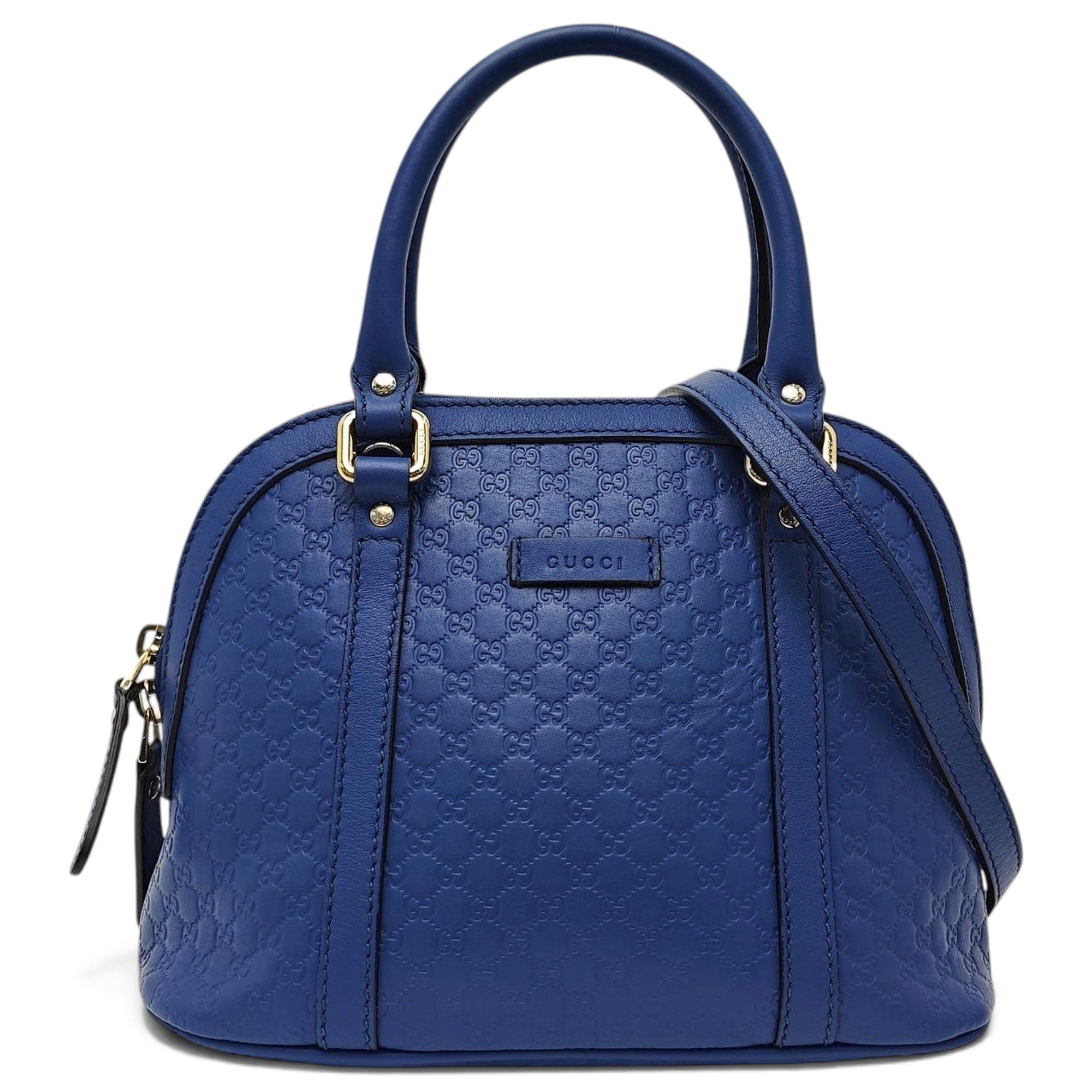 Dôme leather handbag
